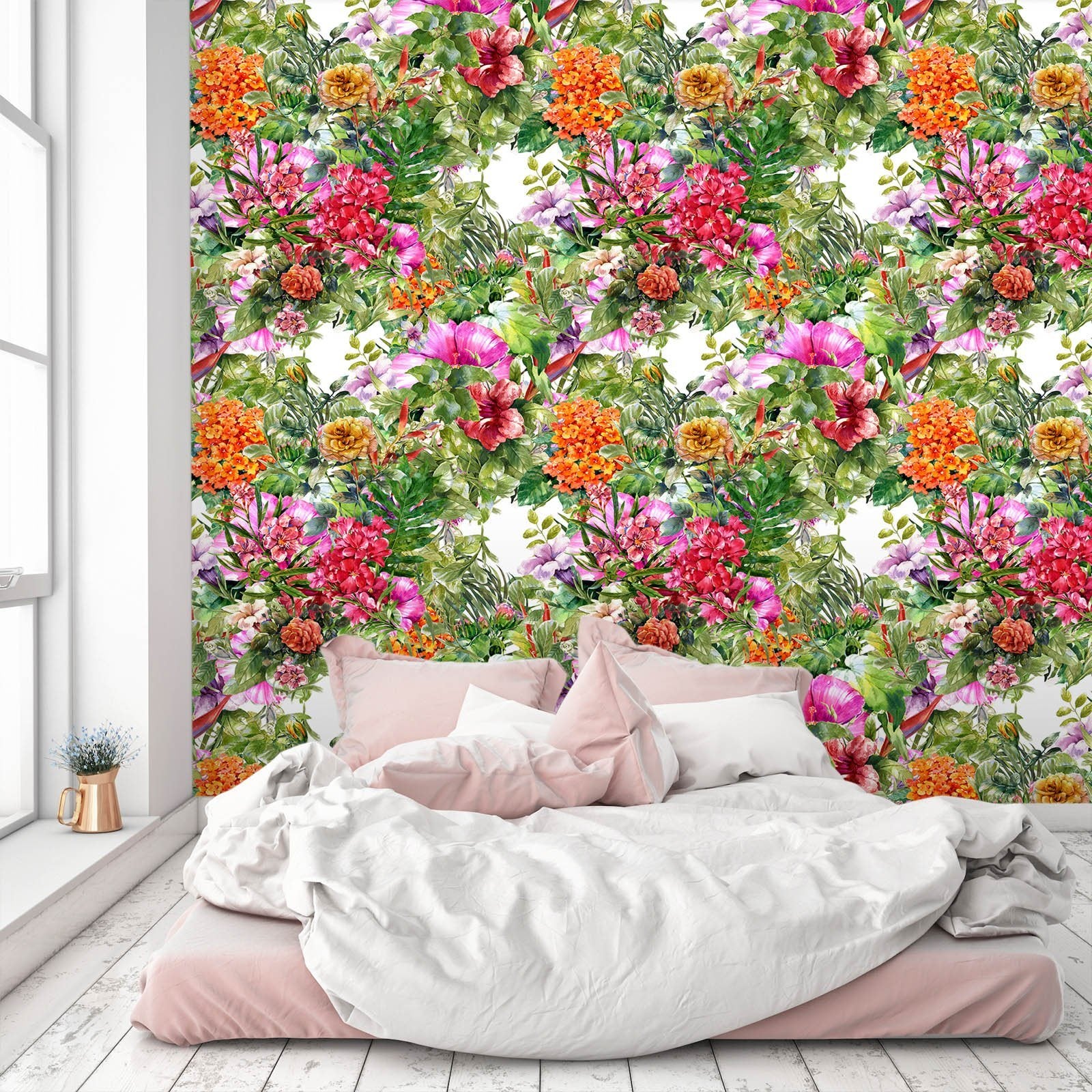 3D Bright Flowers 43 Wall Murals Wallpaper AJ Wallpaper 2