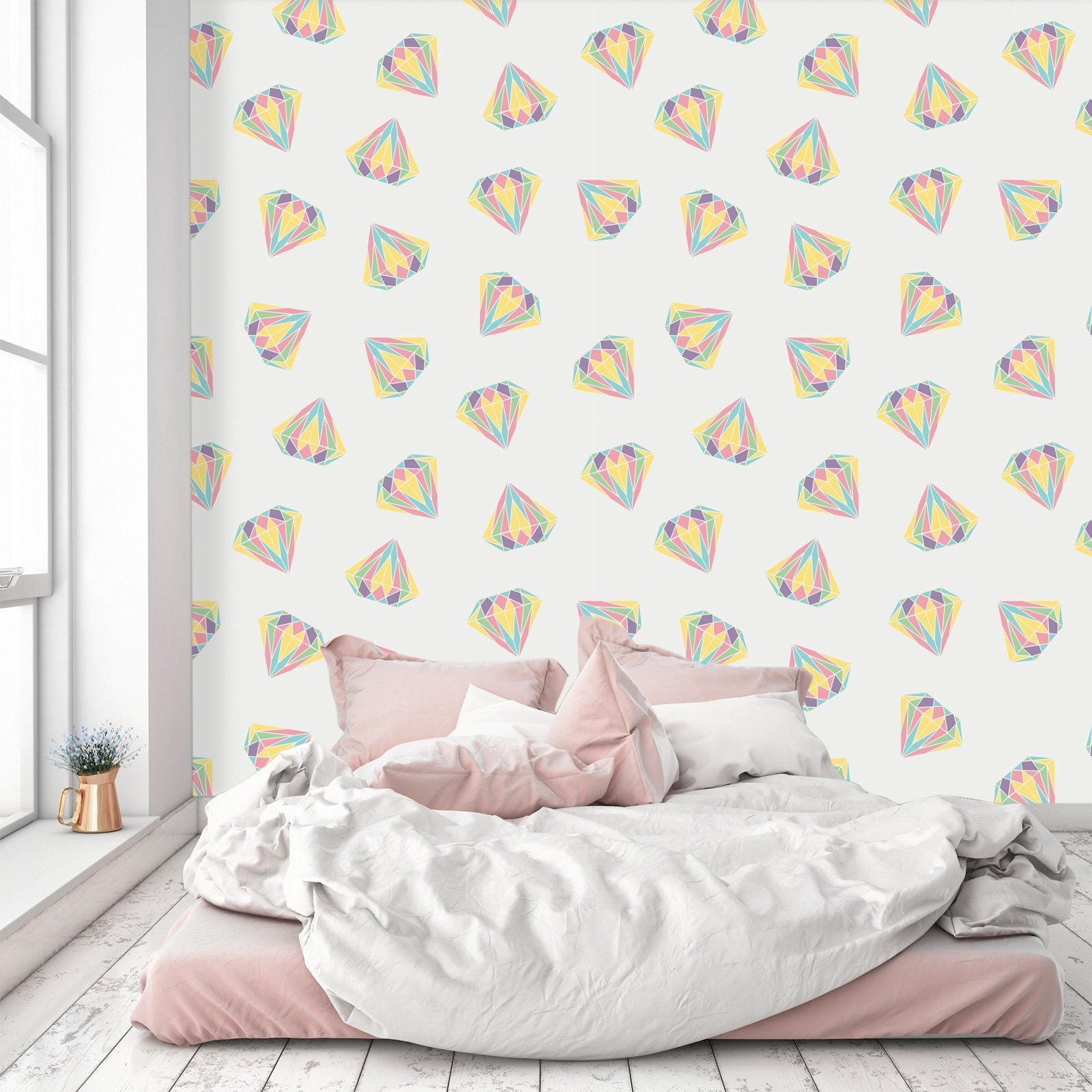 3D Colorful Diamond Pattern 600 Wallpaper AJ Wallpaper