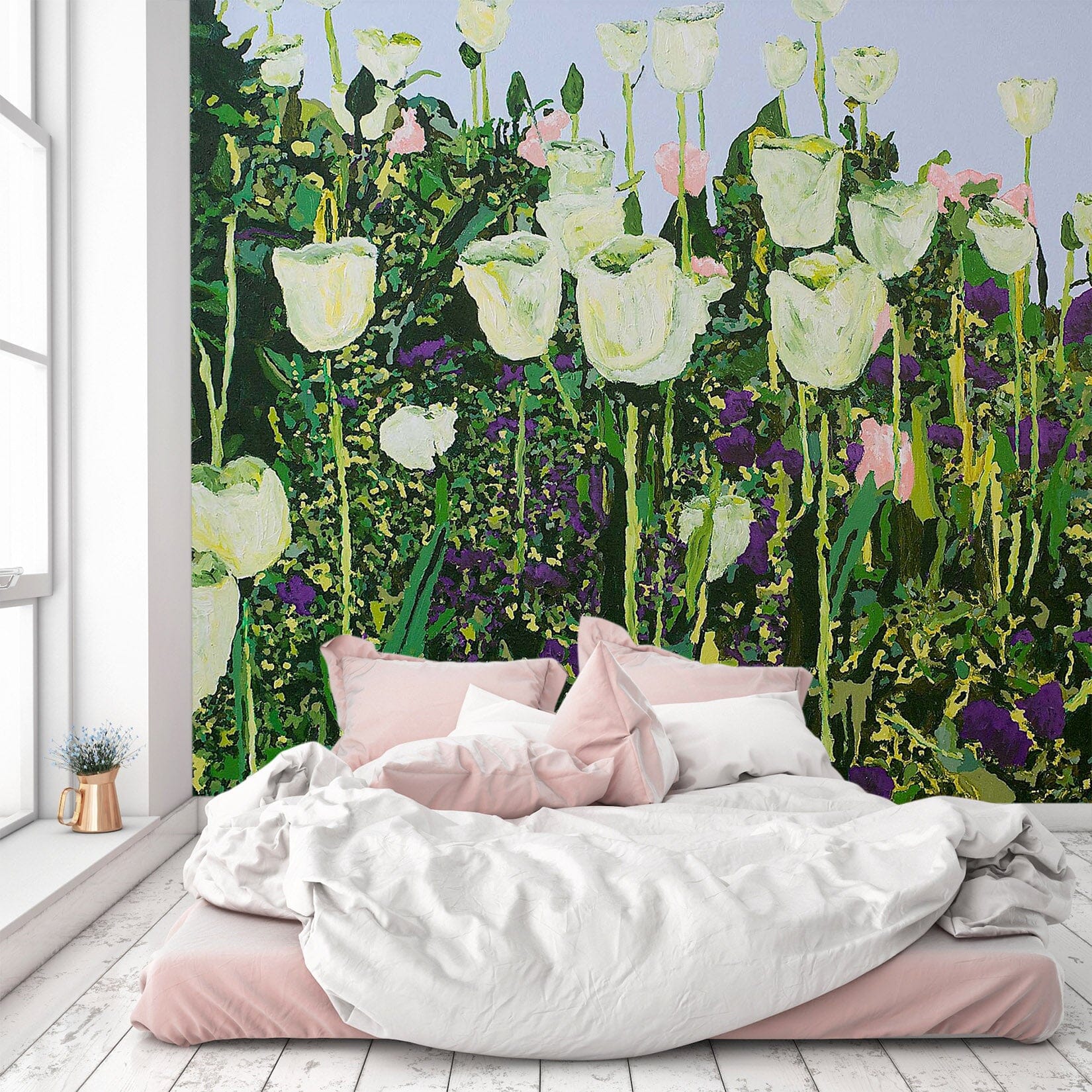 3D Painted Flowers 165 Allan P. Friedlander Wall Mural Wall Murals Wallpaper AJ Wallpaper 2