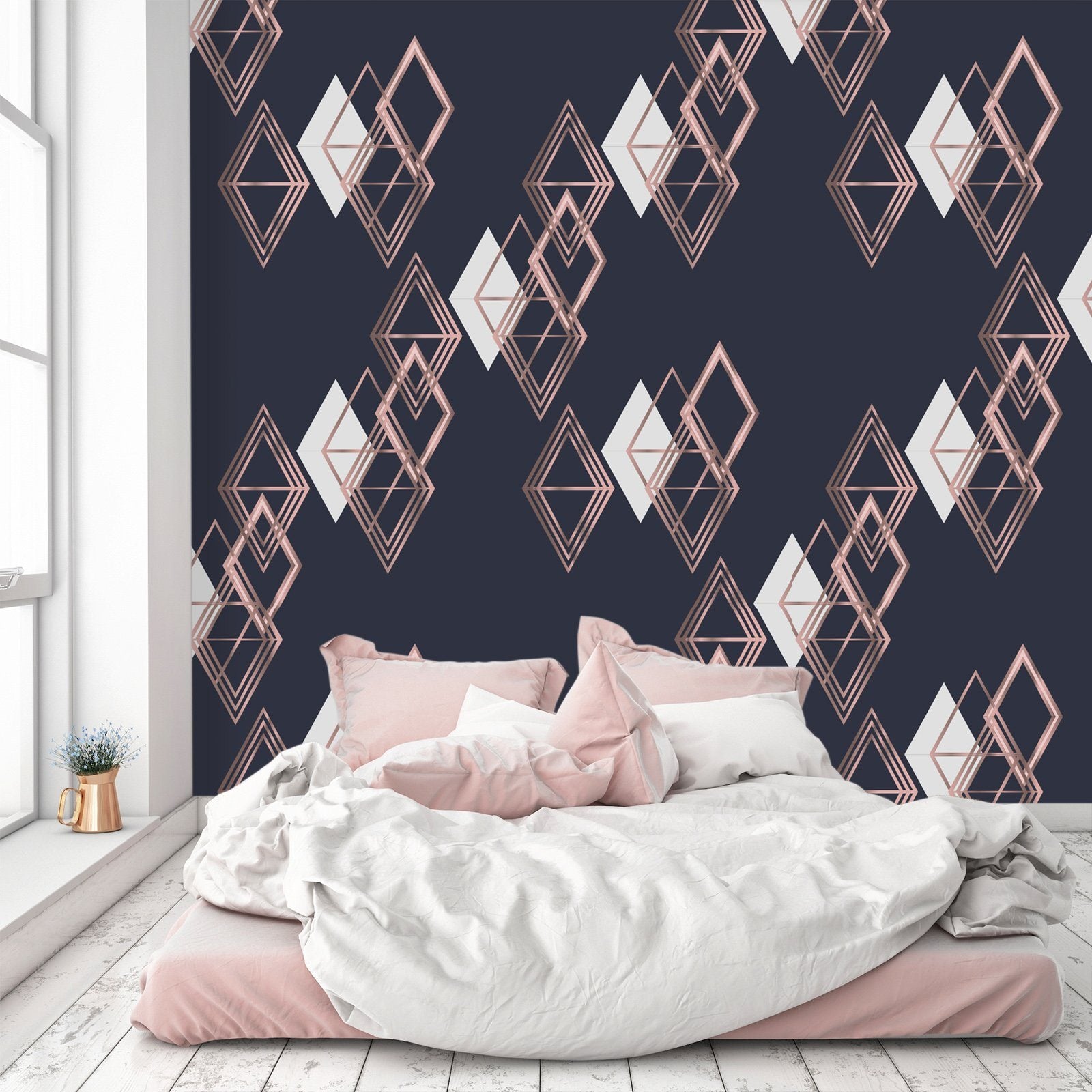 3D Diamond Overlap 532 Wallpaper AJ Wallpaper