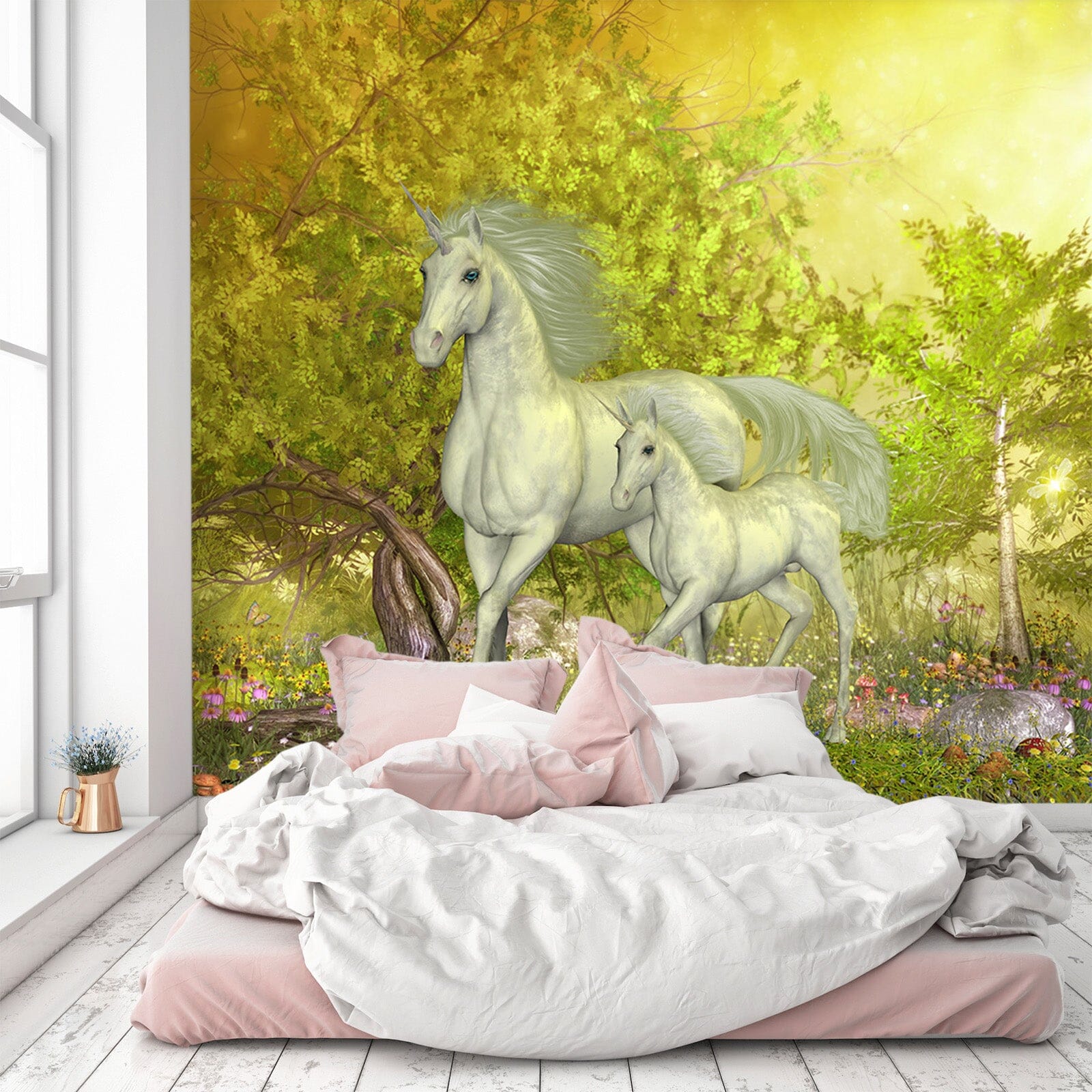 3D Forest Horse 1545 Wall Murals Wallpaper AJ Wallpaper 2