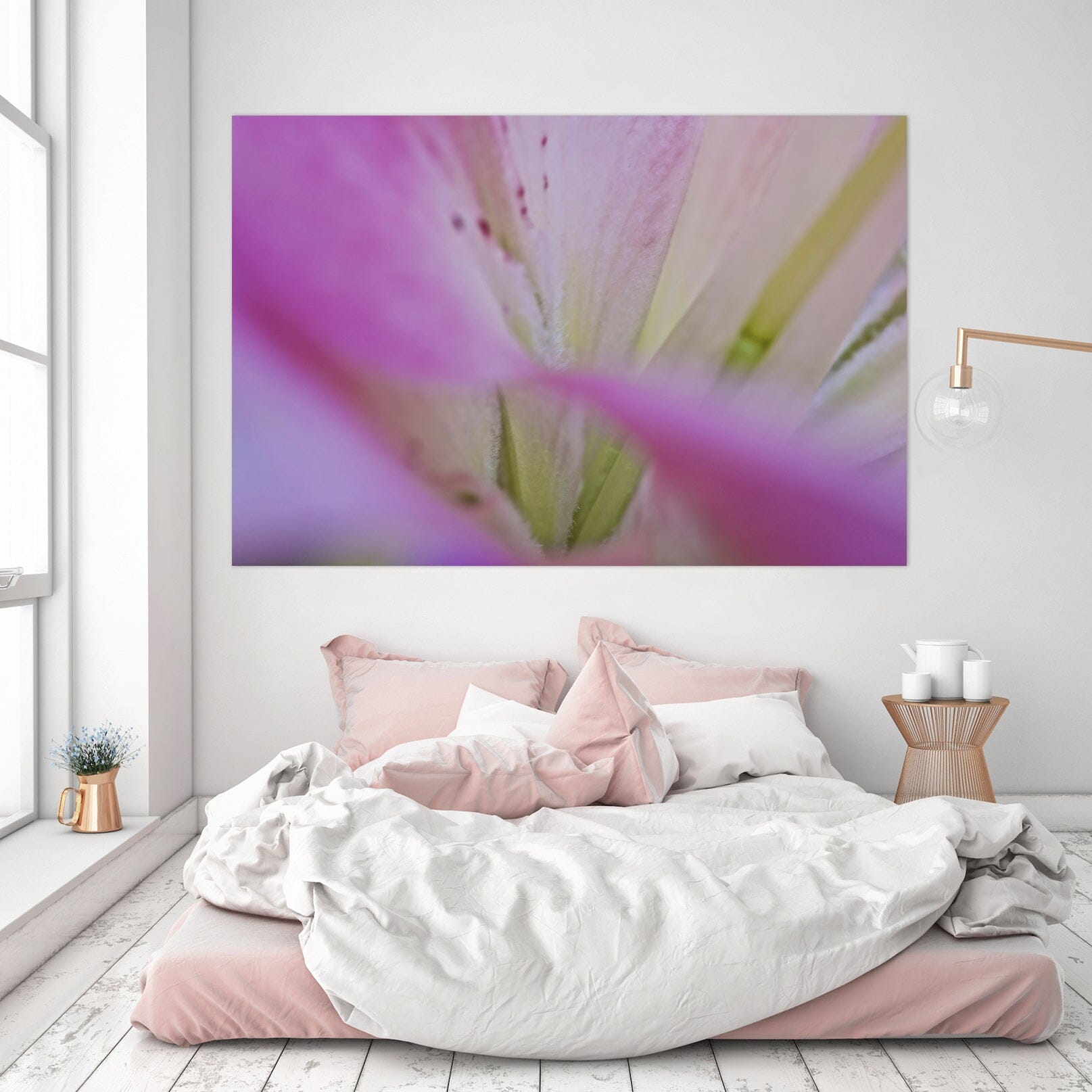 3D Purple Flowers 008 Kathy Barefield Wall Sticker Wallpaper AJ Wallpaper 2