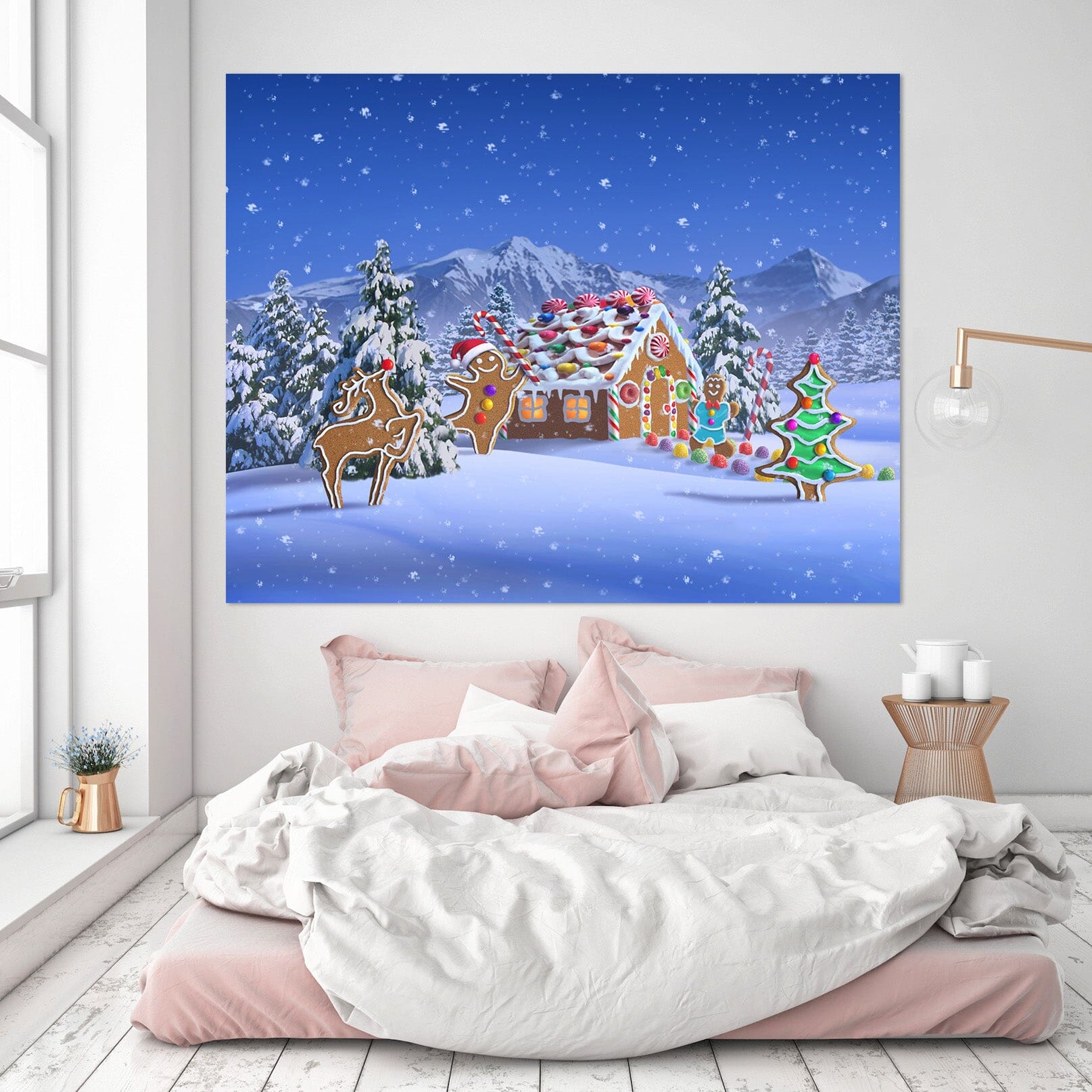 3D Christmas Deer 019 Jerry LoFaro Wall Sticker Wallpaper AJ Wallpaper 2