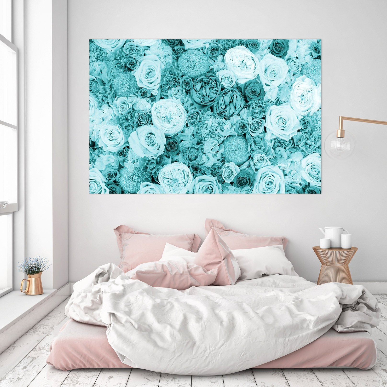 3D Beautiful Rose 012 Noirblanc777 Wall Sticker Wallpaper AJ Wallpaper 2