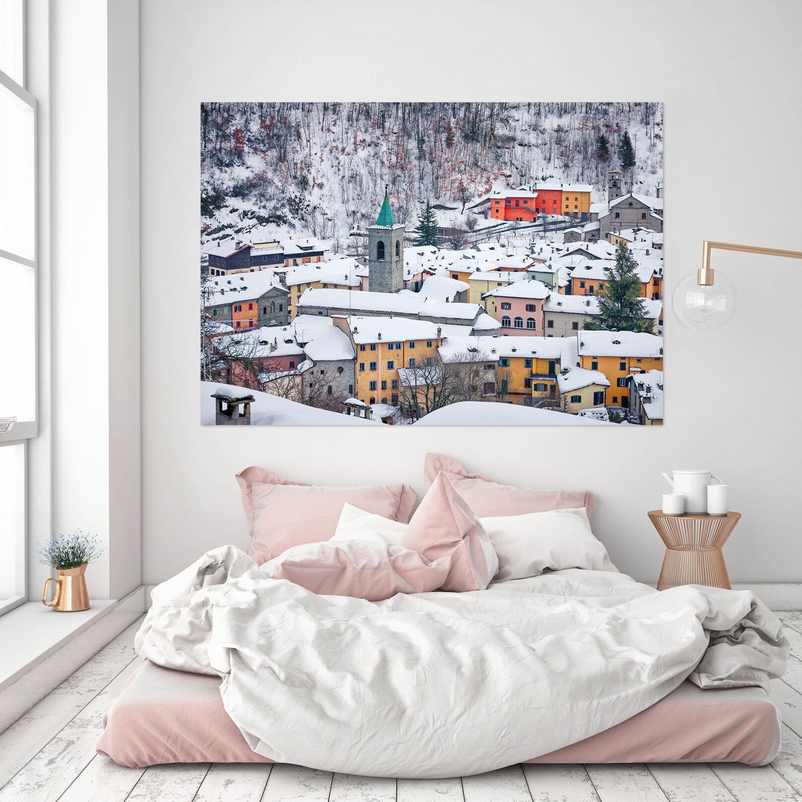 3D Heavy Snow Village 164 Marco Carmassi Wall Sticker Wallpaper AJ Wallpaper 2