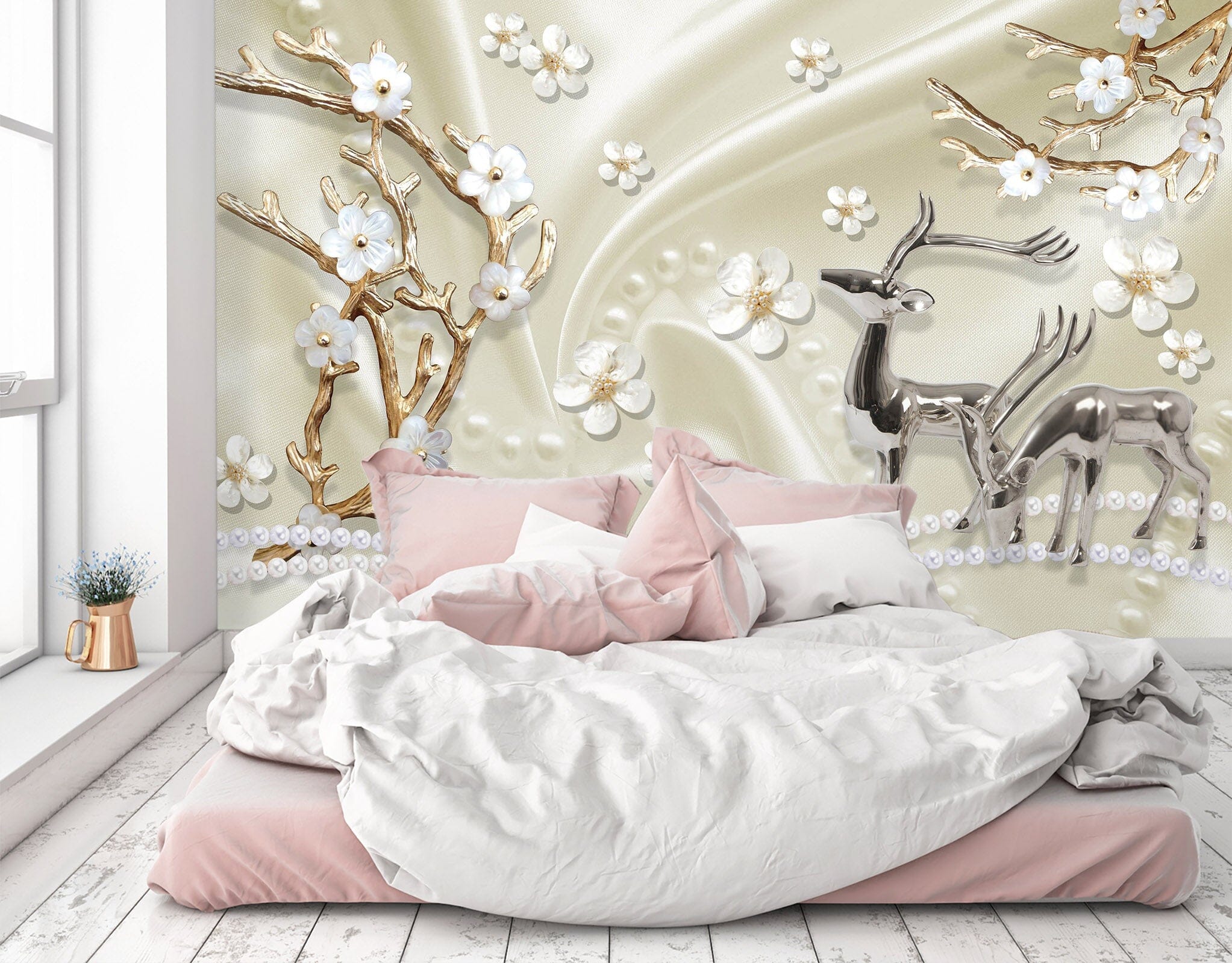 3D Flower Tree 1490 Wall Murals Wallpaper AJ Wallpaper 2