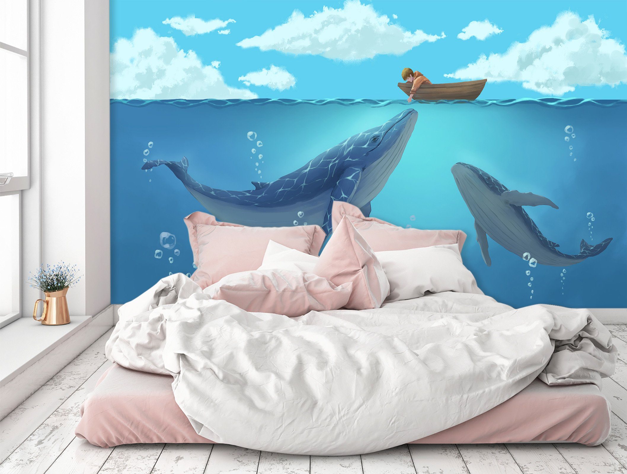3D Whale Bubble 450 Wallpaper AJ Wallpaper 2 