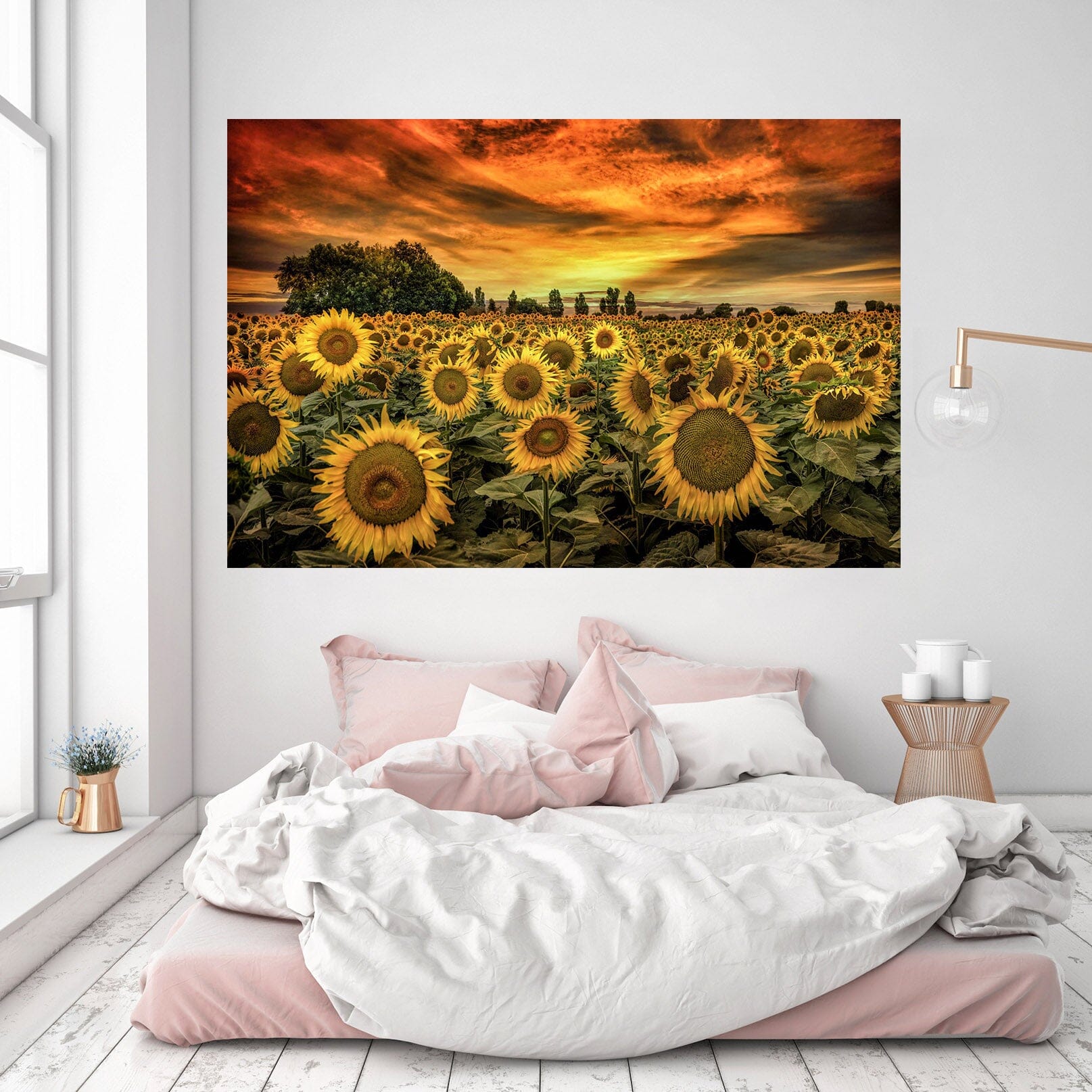 3D Sunflower Estate 219 Marco Carmassi Wall Sticker Wallpaper AJ Wallpaper 2