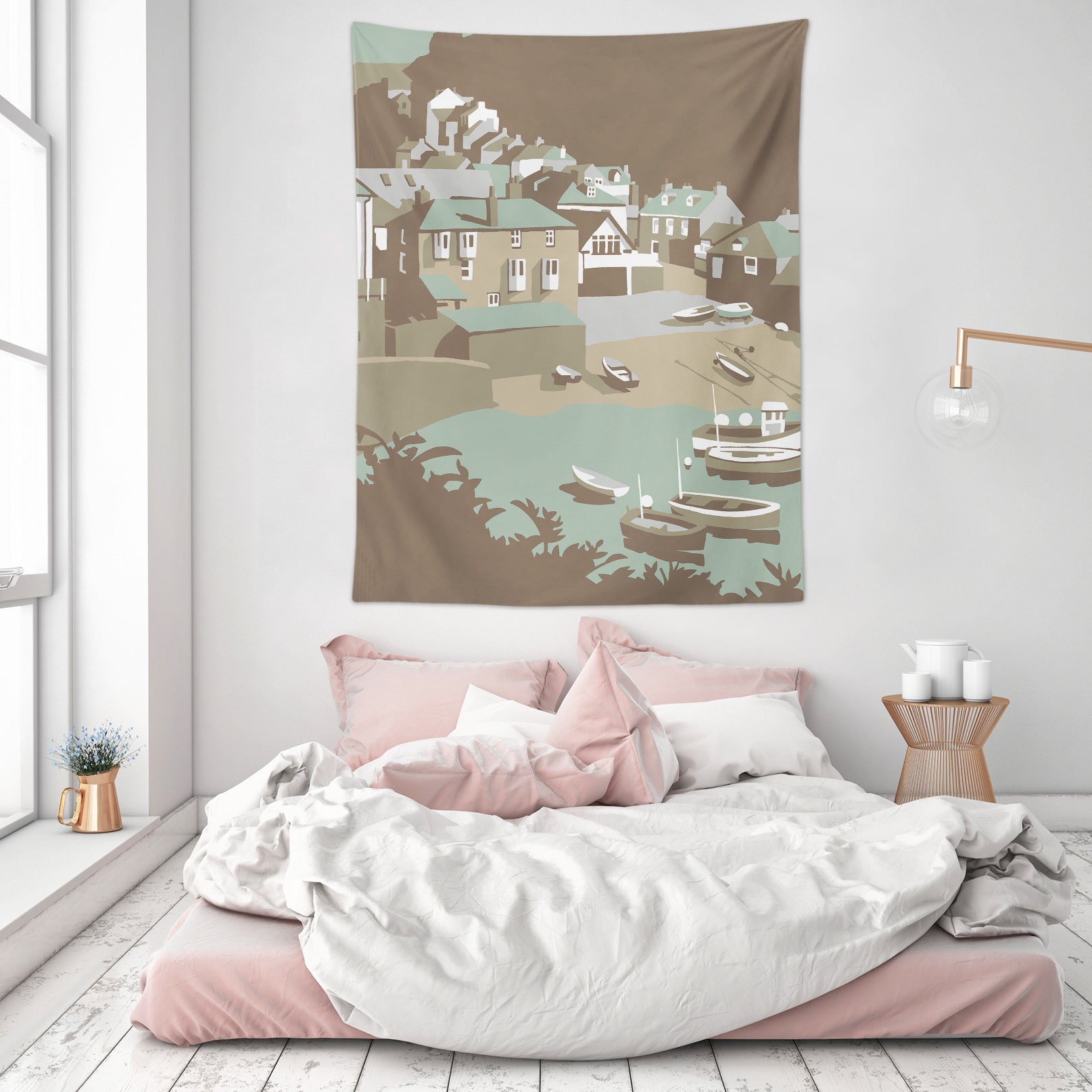 3D Small Town House 5364 Steve Read Tapestry Hanging Cloth Hang