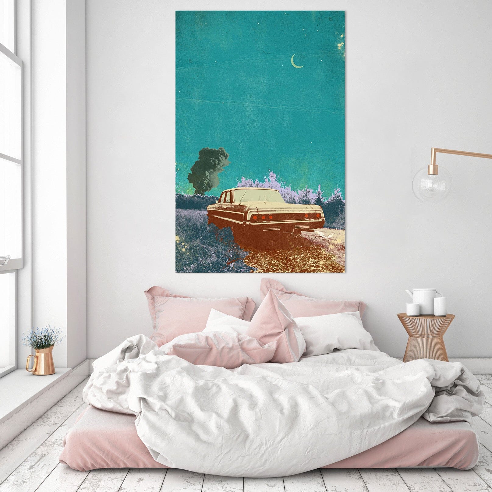 3D Night Prairie 012 Showdeer Wall Sticker Wallpaper AJ Wallpaper 2