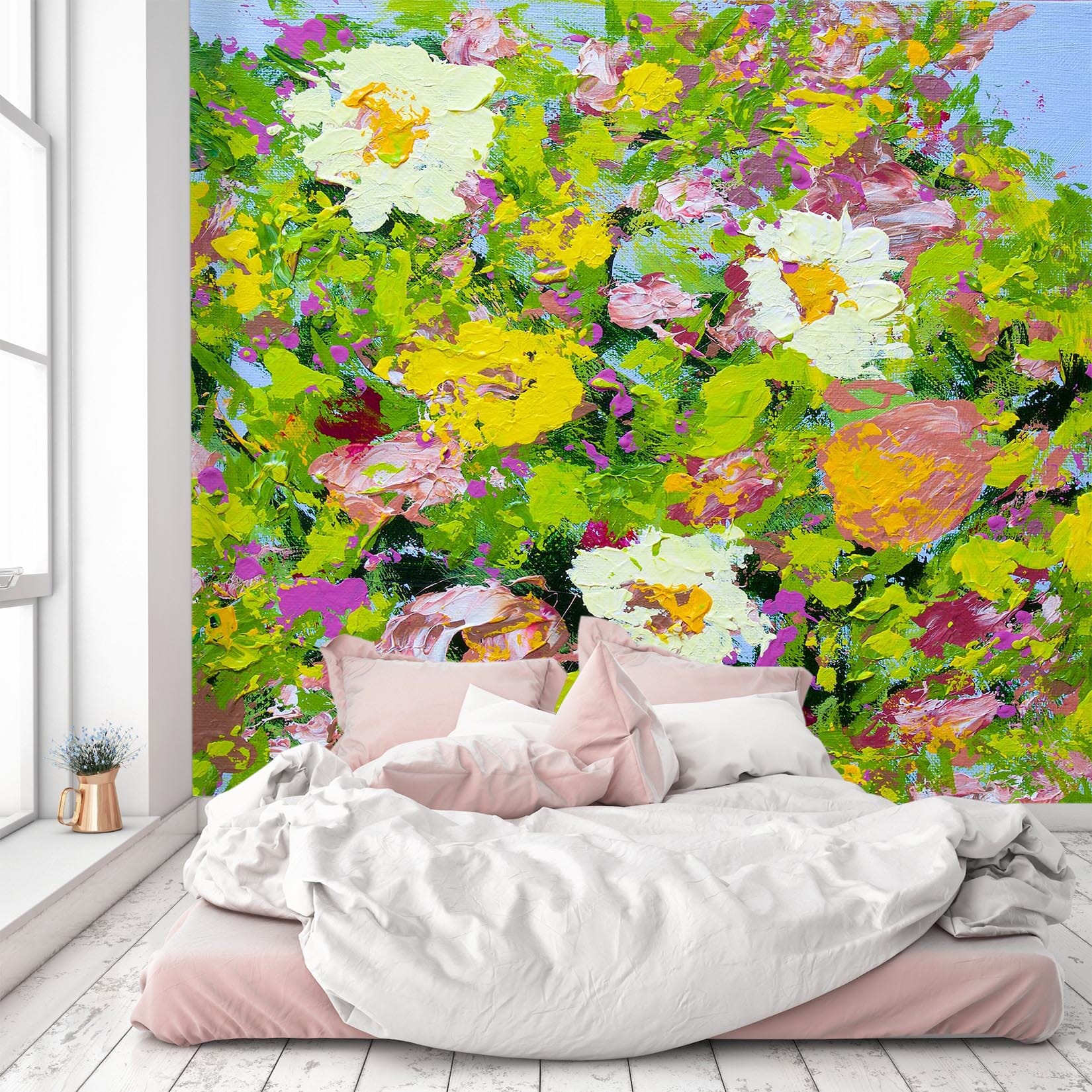 3D Oil Painting Flowers 115 Allan P. Friedlander Wall Mural Wall Murals Wallpaper AJ Wallpaper 2