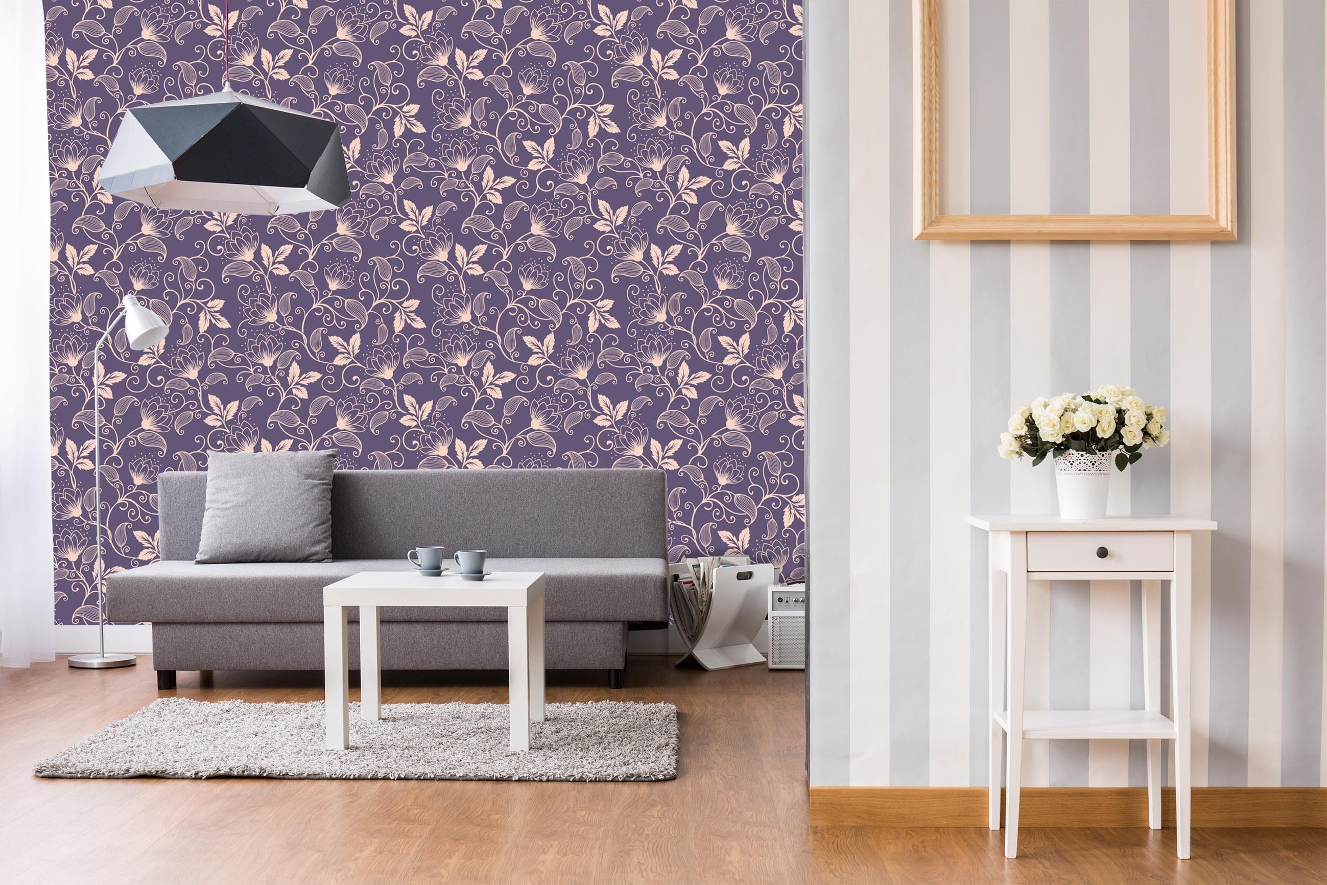 3D Purple Pattern 350 Wallpaper AJ Wallpaper 2