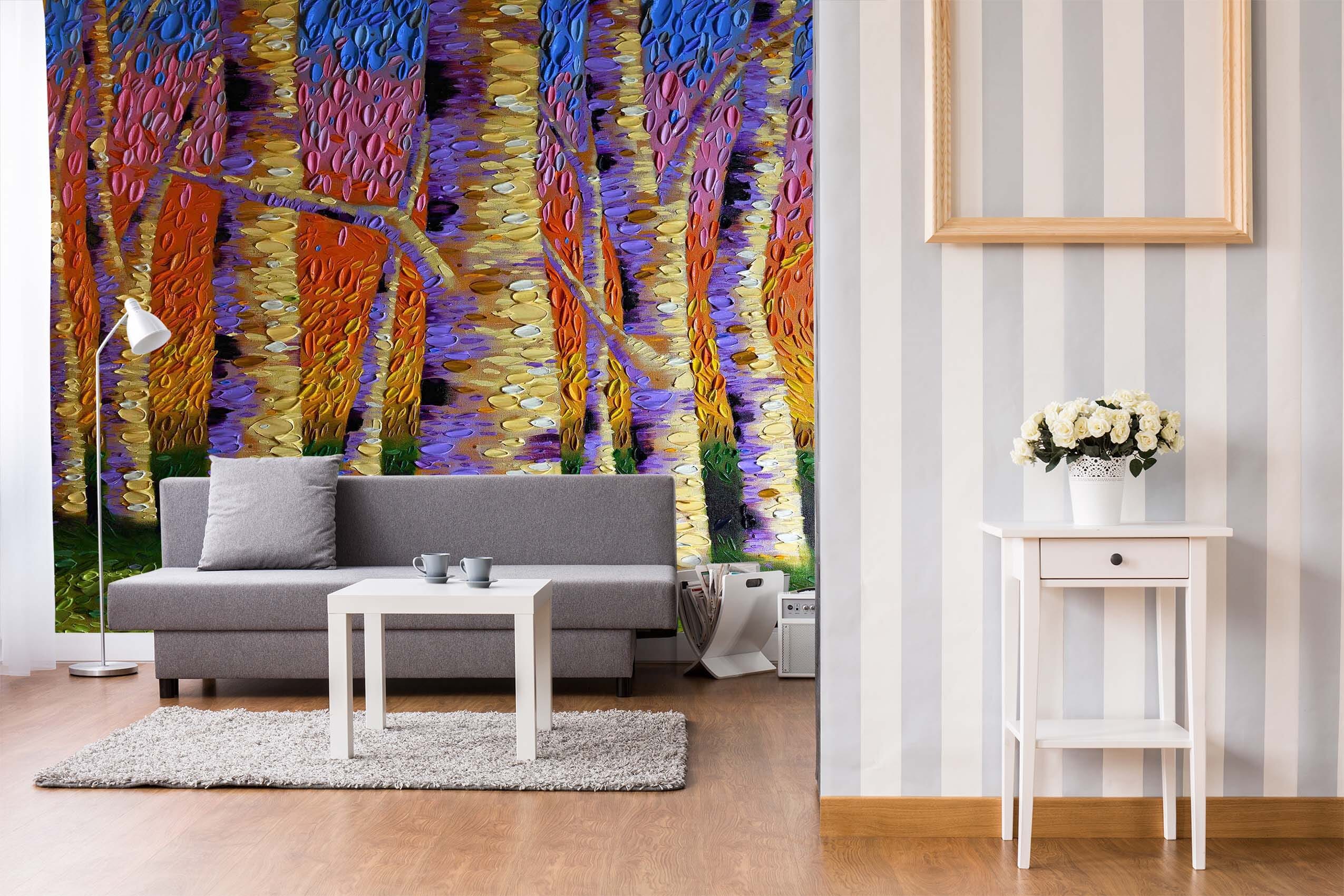 3D Colored Trunk 1413 Dena Tollefson Wall Mural Wall Murals Wallpaper AJ Wallpaper 2