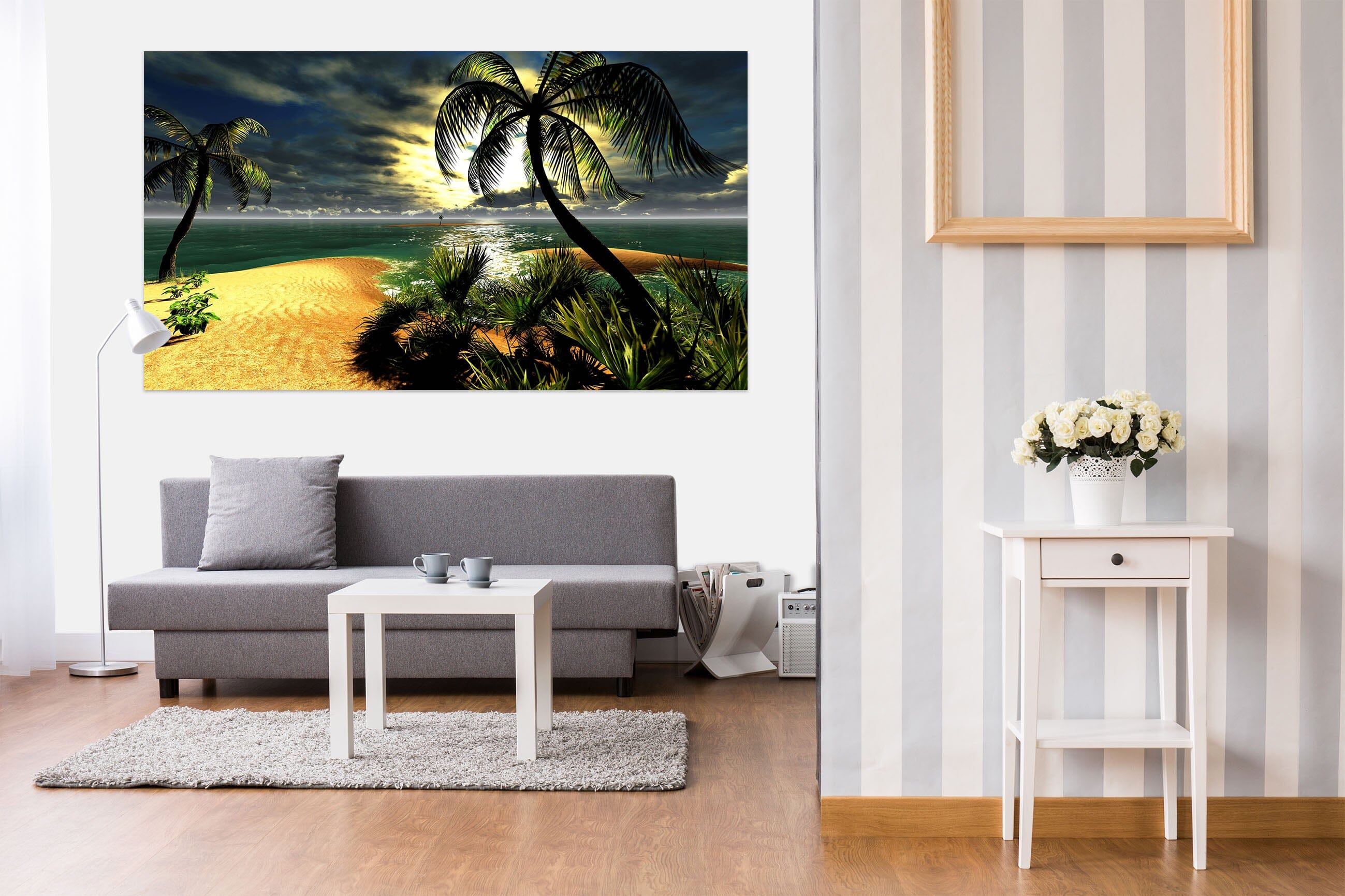 3D Golden Beach 1062 Wall Sticker Wallpaper AJ Wallpaper 2