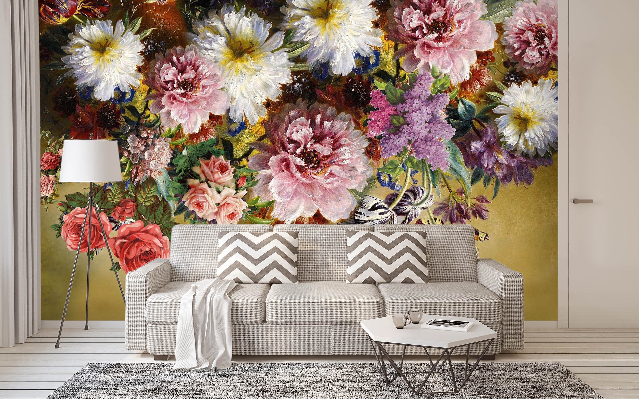 3D Hand Drawn Rose 1404 Wall Murals Wallpaper AJ Wallpaper 2