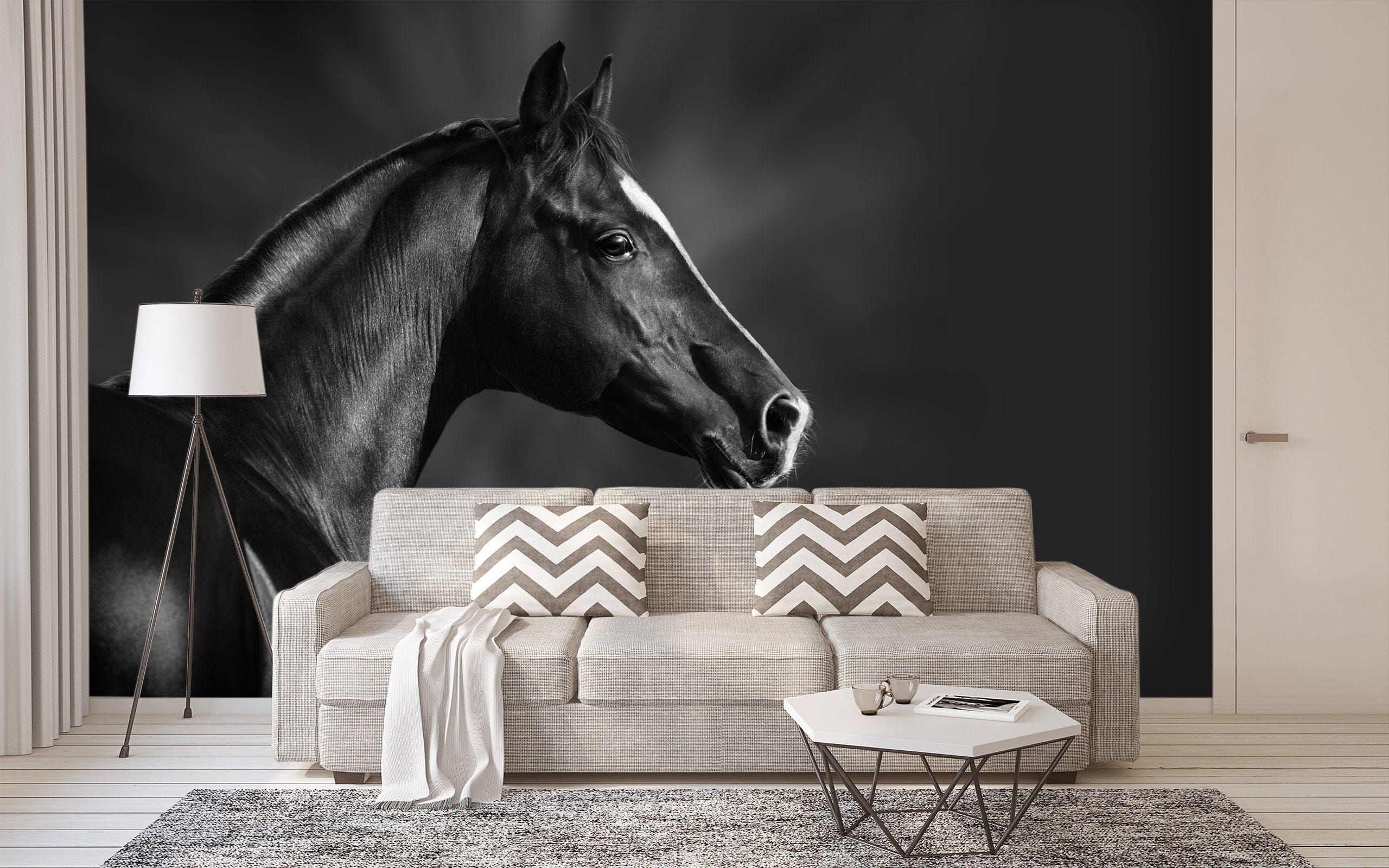 3D Dark Horse 444 Wall Murals Wallpaper AJ Wallpaper 2