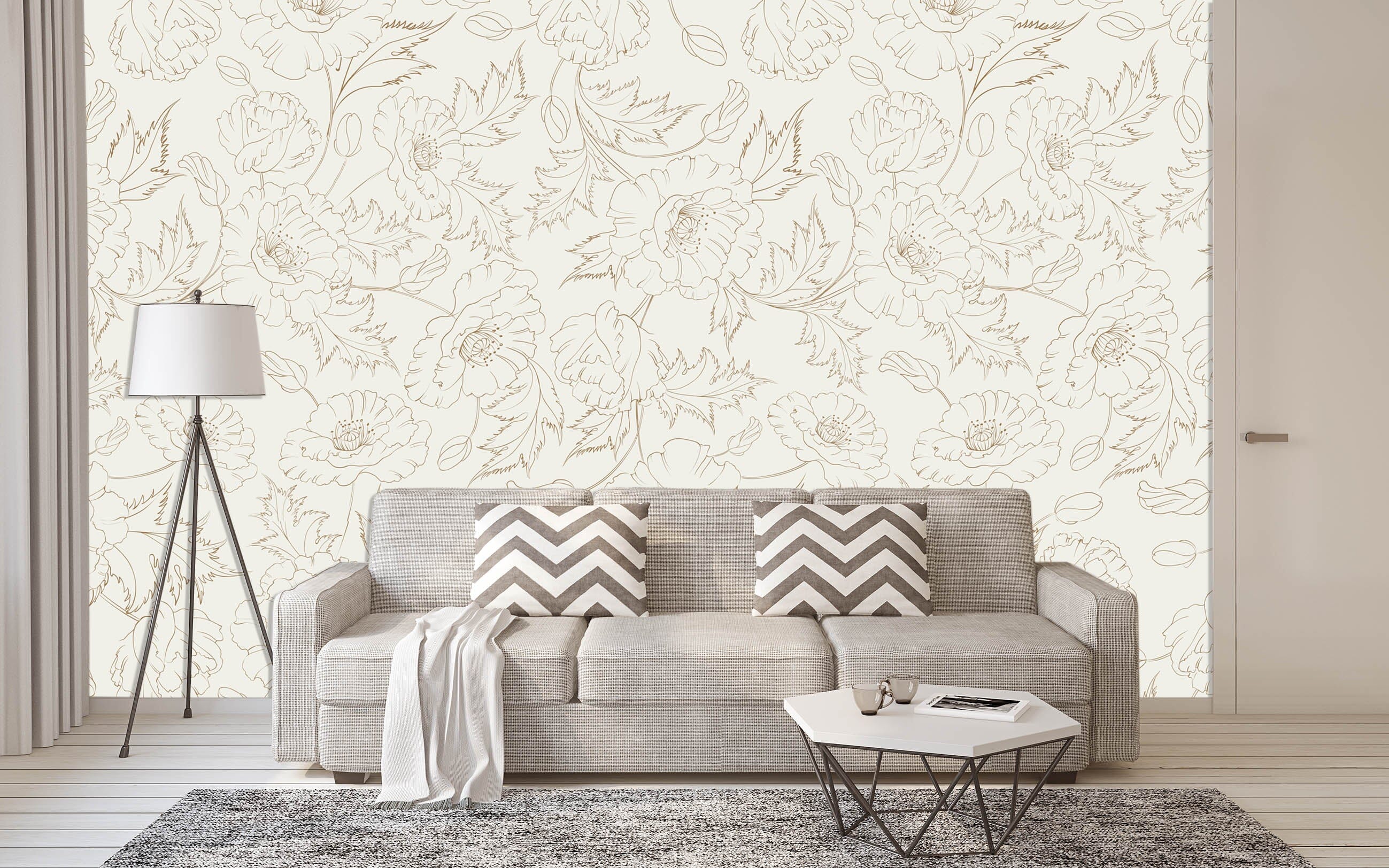 3D Leaves Pattern 314 Wallpaper AJ Wallpaper 2