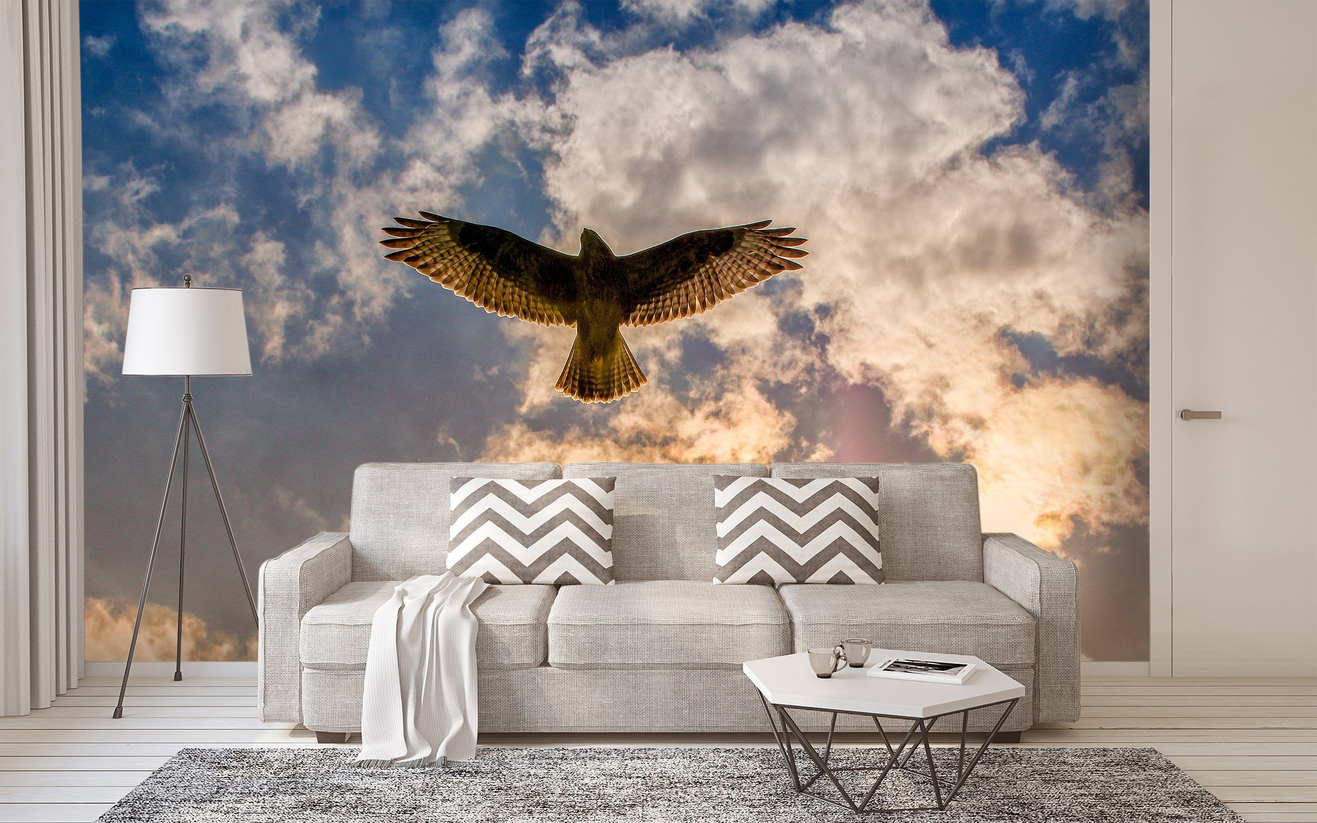 3D Blue Sky Eagle 126 Wallpaper AJ Wallpaper