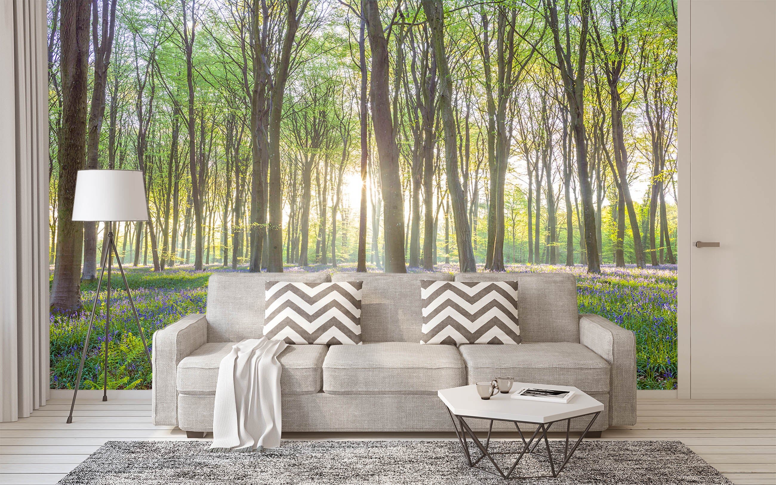3D Forest Sunshine 1419 Assaf Frank Wall Mural Wall Murals Wallpaper AJ Wallpaper 2
