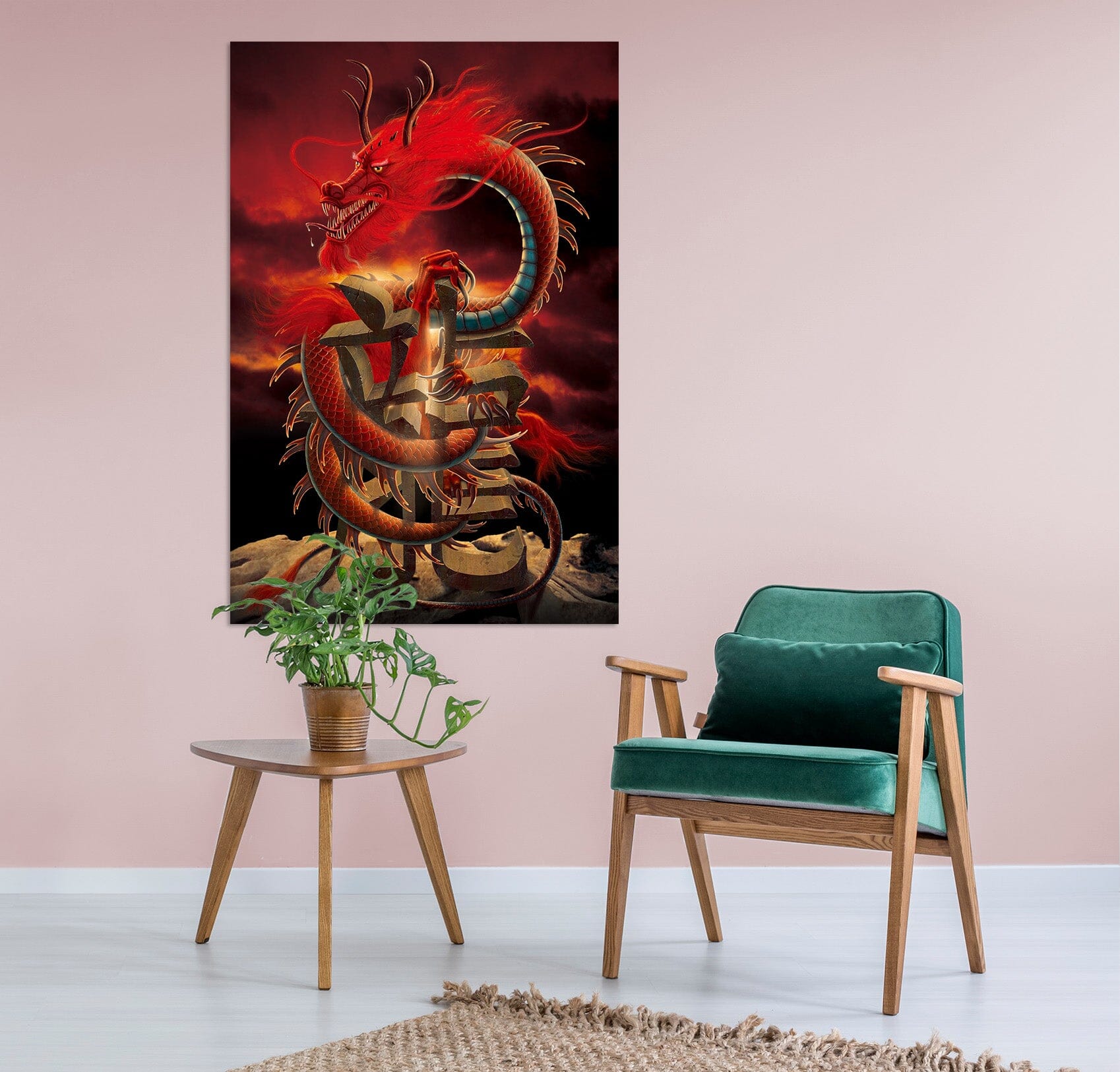 3D Chinese Dragon Def 022 Vincent Hie Wall Sticker Wallpaper AJ Wallpaper 2