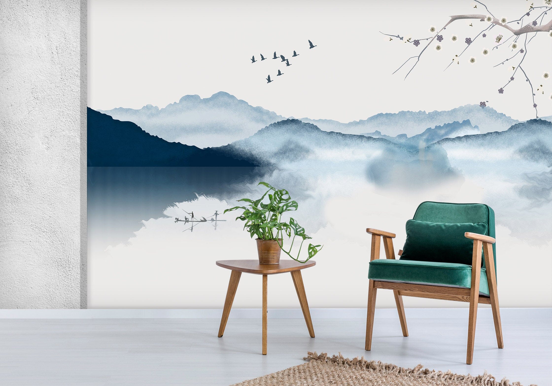 3D Rolling Hills 1420 Wall Murals Wallpaper AJ Wallpaper 2