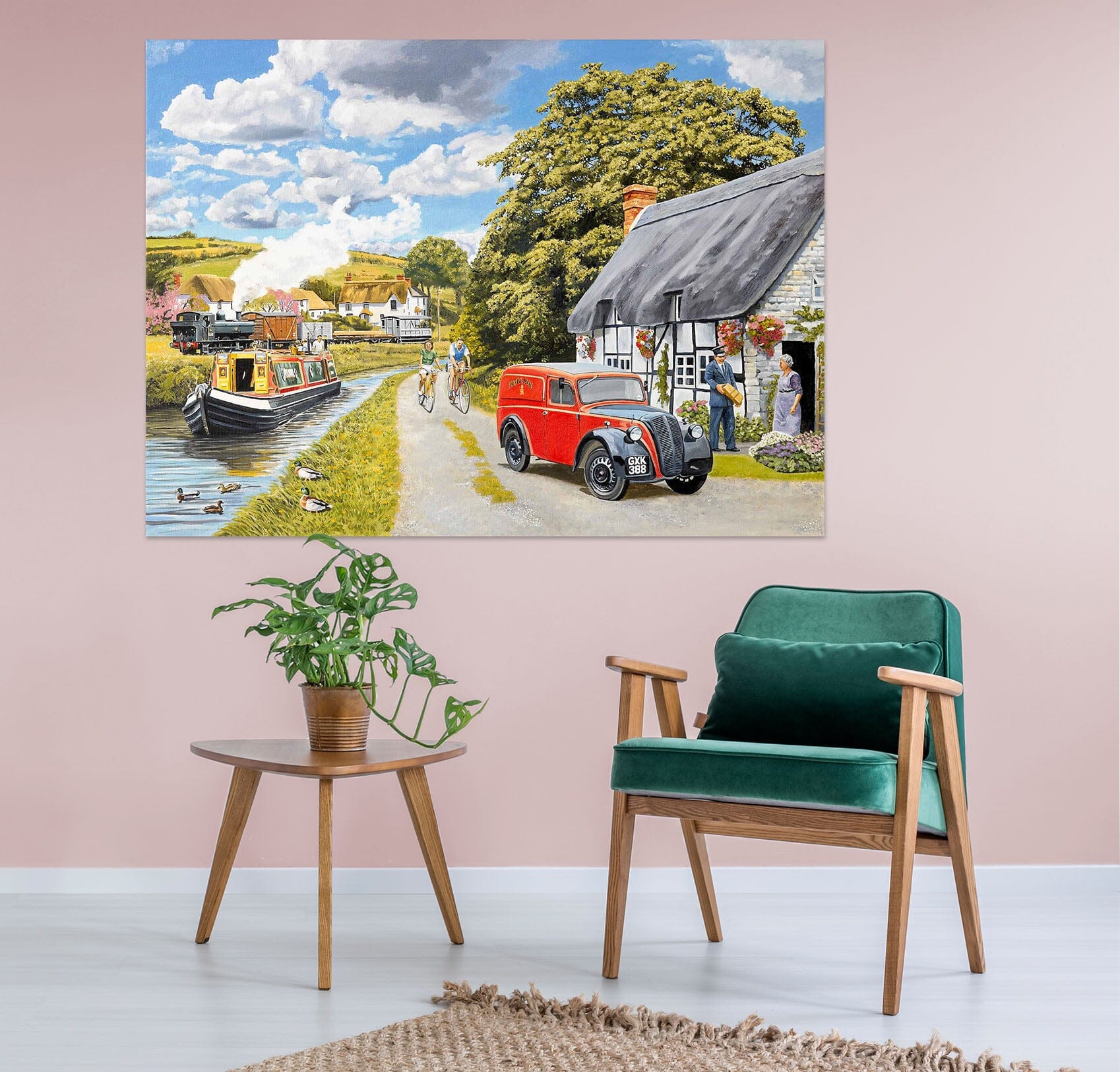 3D Parcel For Canal Cottage 054 Trevor Mitchell Wall Sticker Wallpaper AJ Wallpaper 2