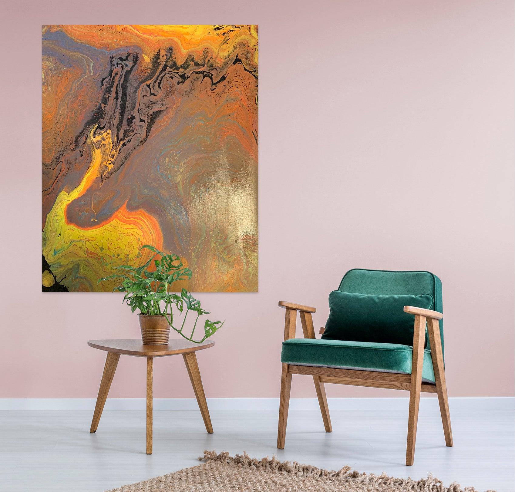 3D Gold Pattern 8166 Valerie Latrice Wall Sticker