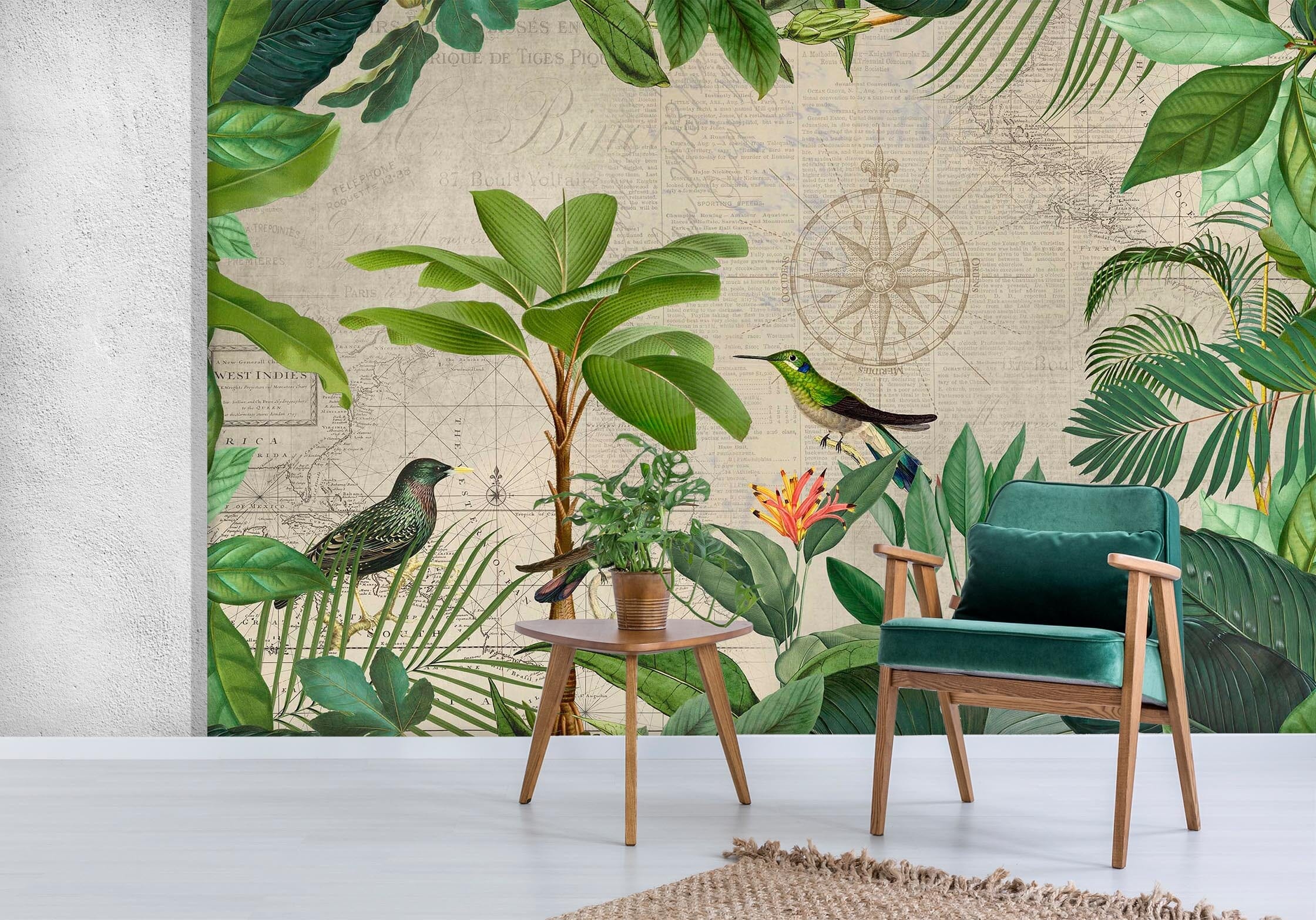 3D Forest Bird 1017 Andrea haase Wall Mural Wall Murals Wallpaper AJ Wallpaper 2