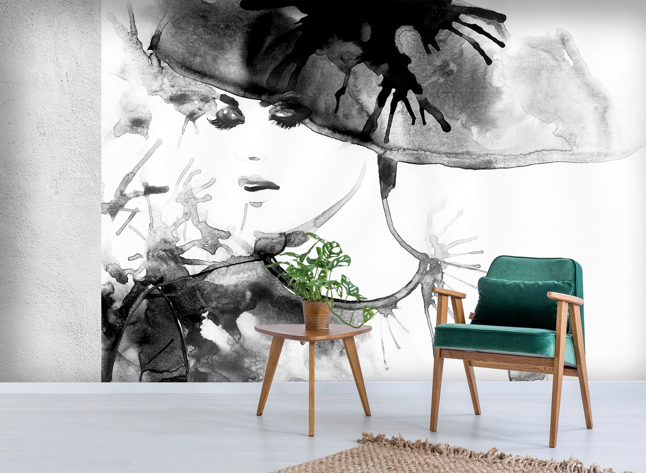 3D Black Hat Woman 616 Wallpaper AJ Wallpaper 2