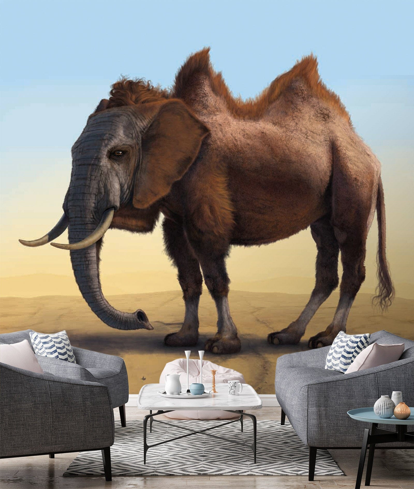 3D Elephant Animal 1398 Wall Murals Exclusive Designer Vincent Wallpaper AJ Wallpaper 2