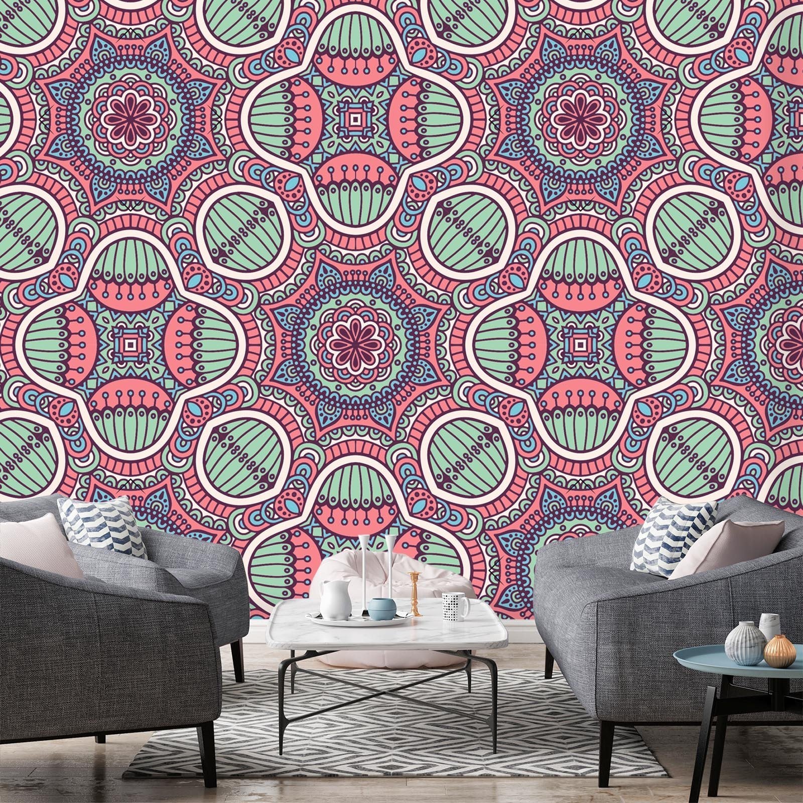 3D Circular Connection Pattern 552 Wallpaper AJ Wallpaper