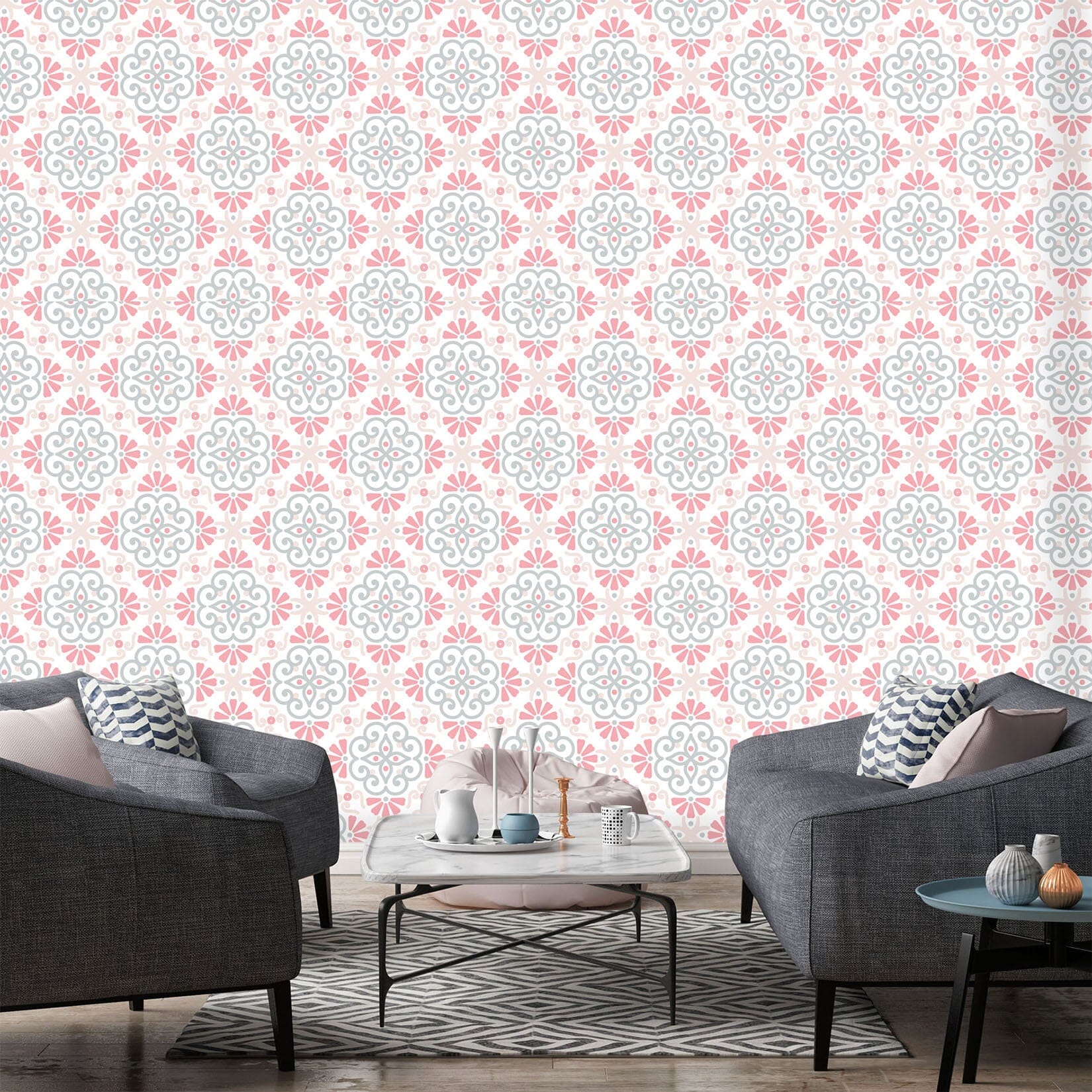 3D Pink Pattern 323 Wallpaper AJ Wallpaper 2