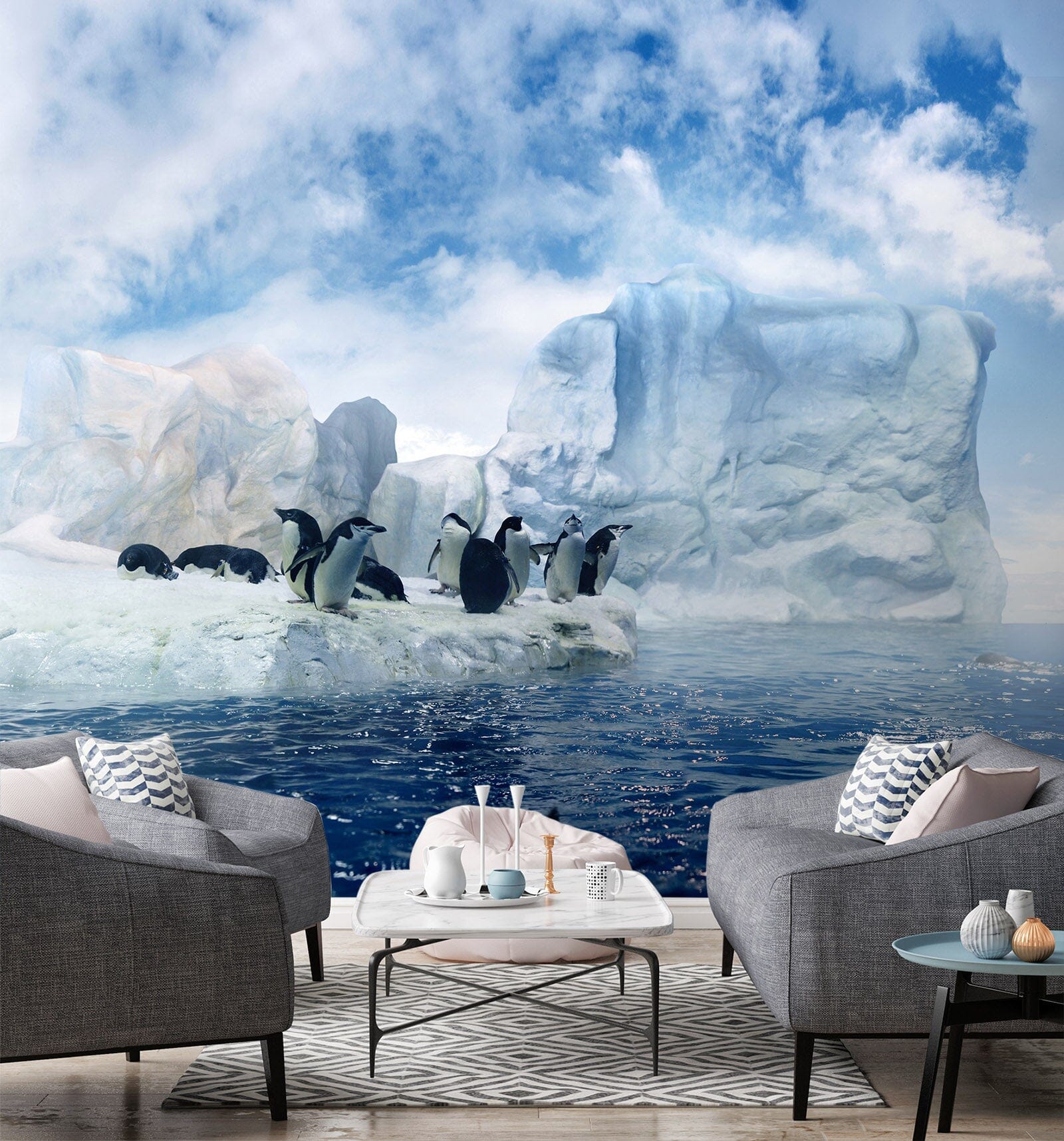 3D Penguin Ice 365 Wall Murals Wallpaper AJ Wallpaper 2