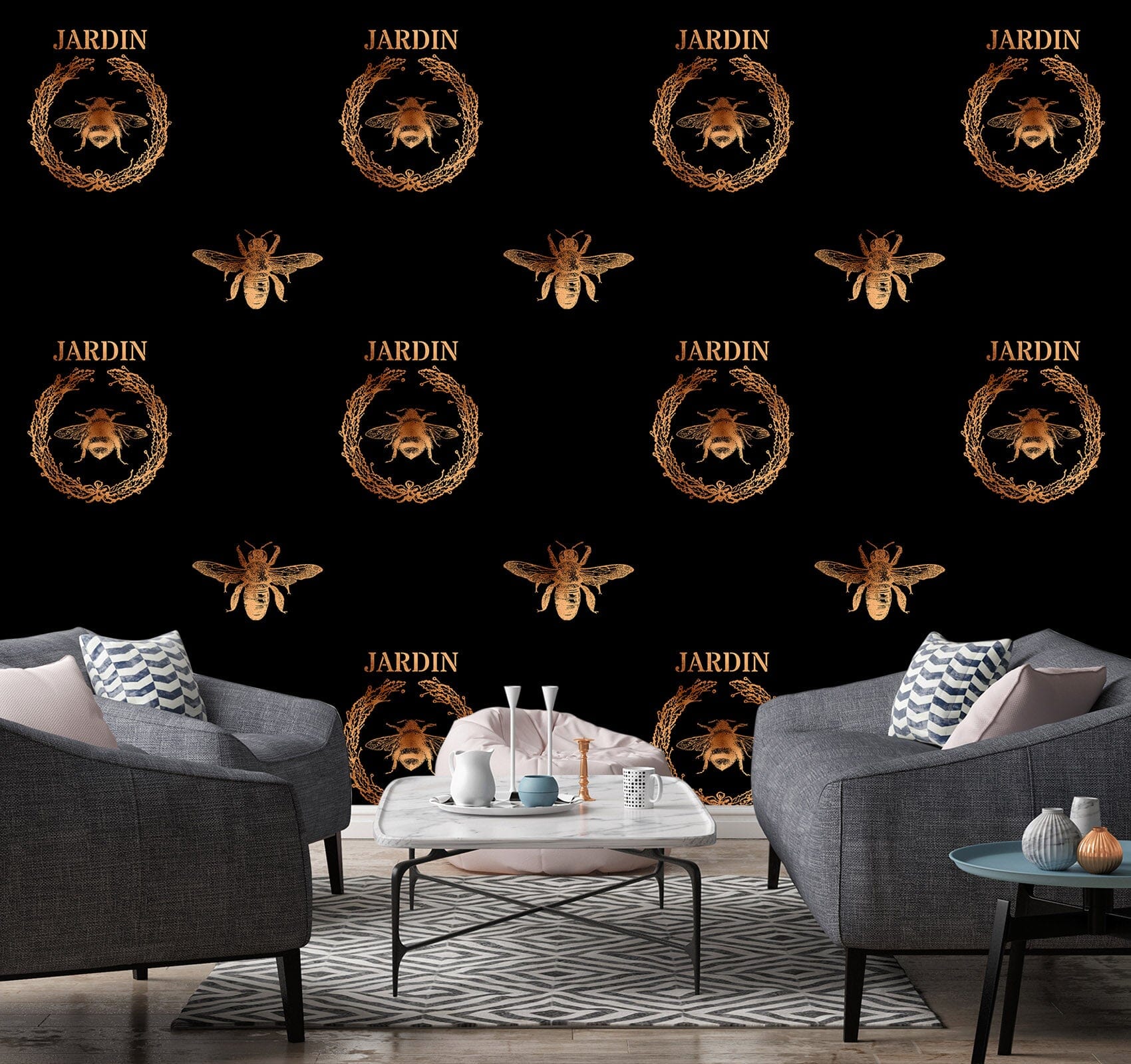 3D Golden Fly 132 Uta Naumann Wall Mural Wall Murals Wallpaper AJ Wallpaper 2
