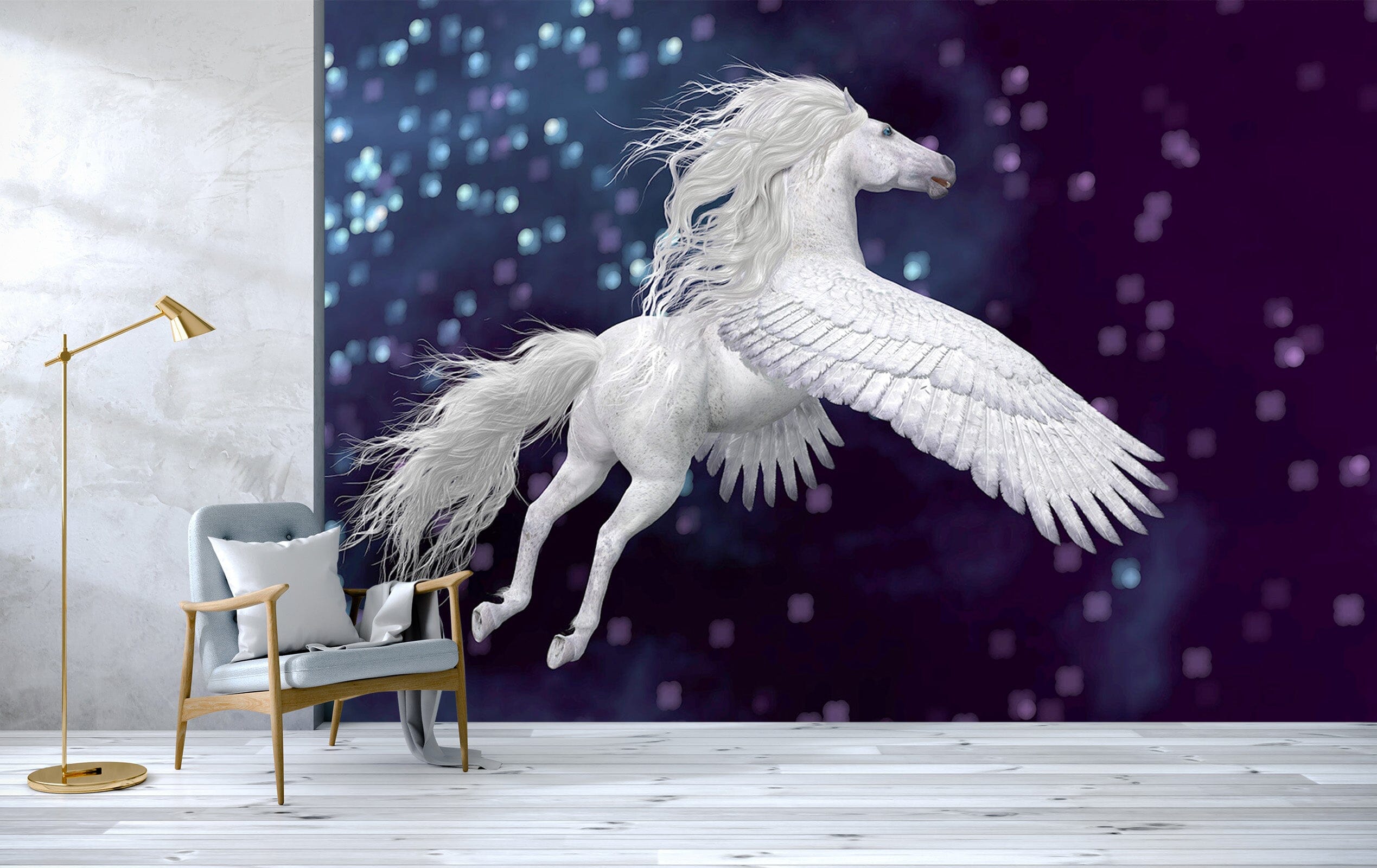 3D Wing Horse 1586 Wall Murals Wallpaper AJ Wallpaper 2