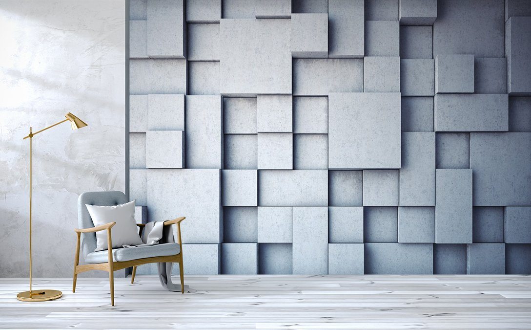 3D White Square 227 Wallpaper AJ Wallpaper