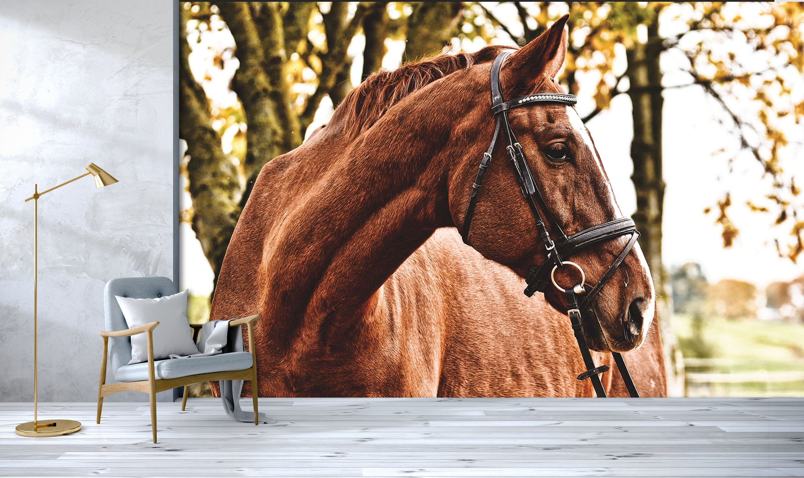 3D Horse Tree 158 Wall Murals Wallpaper AJ Wallpaper 2