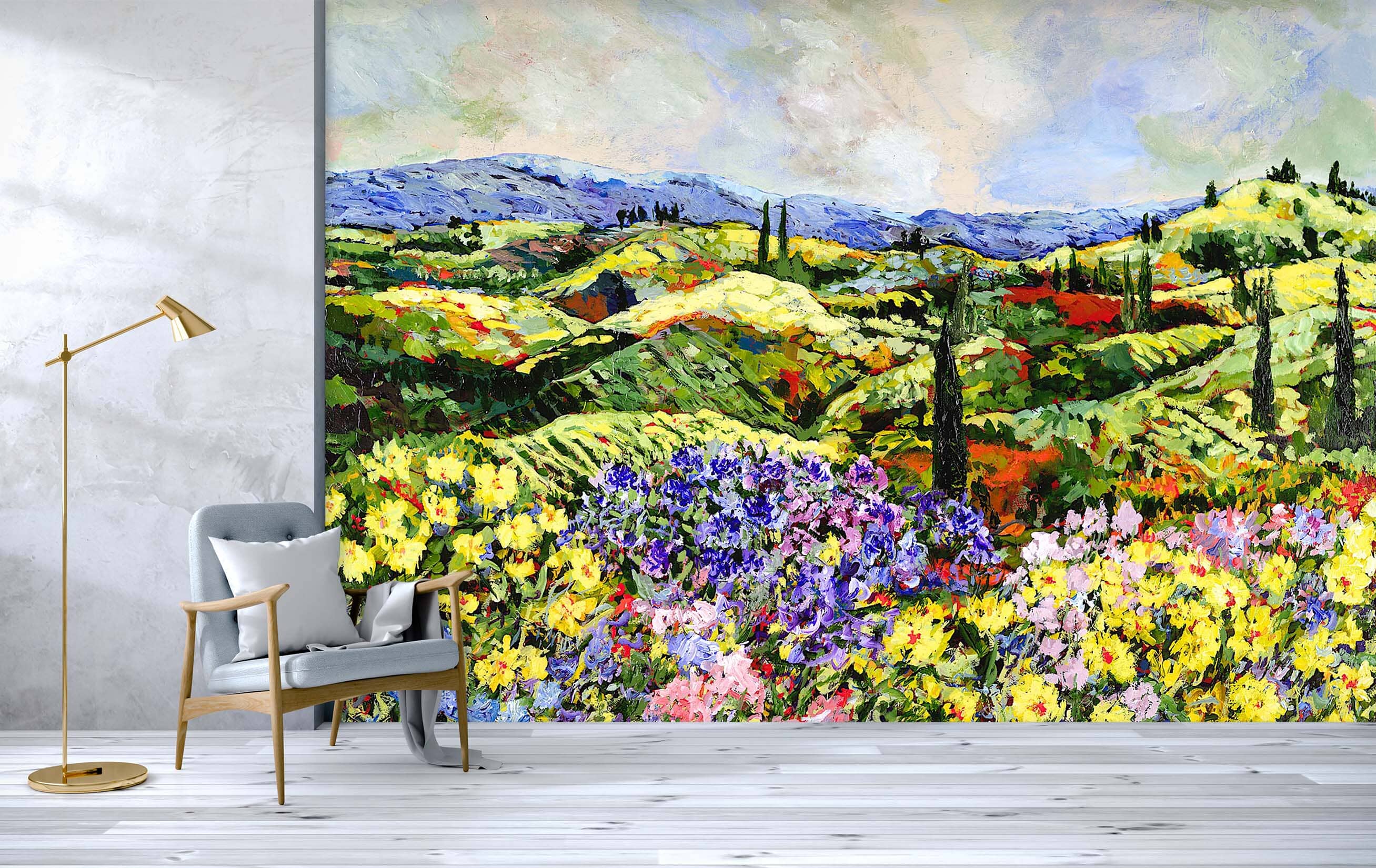 3D Manshan Flowers 101 Allan P. Friedlander Wall Mural Wall Murals Wallpaper AJ Wallpaper 2