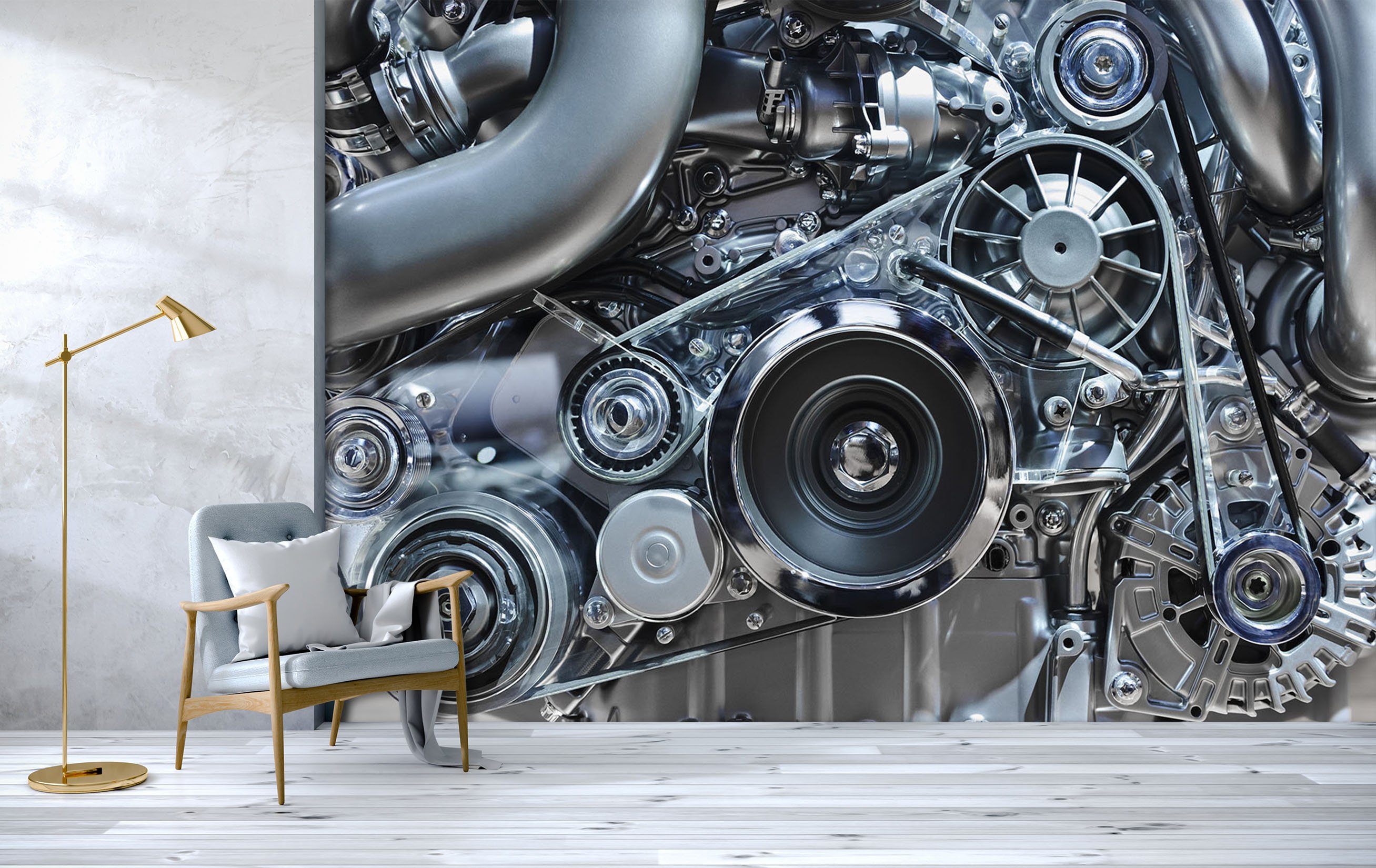 3D Mechanical Horn 665 Wallpaper AJ Wallpaper 2