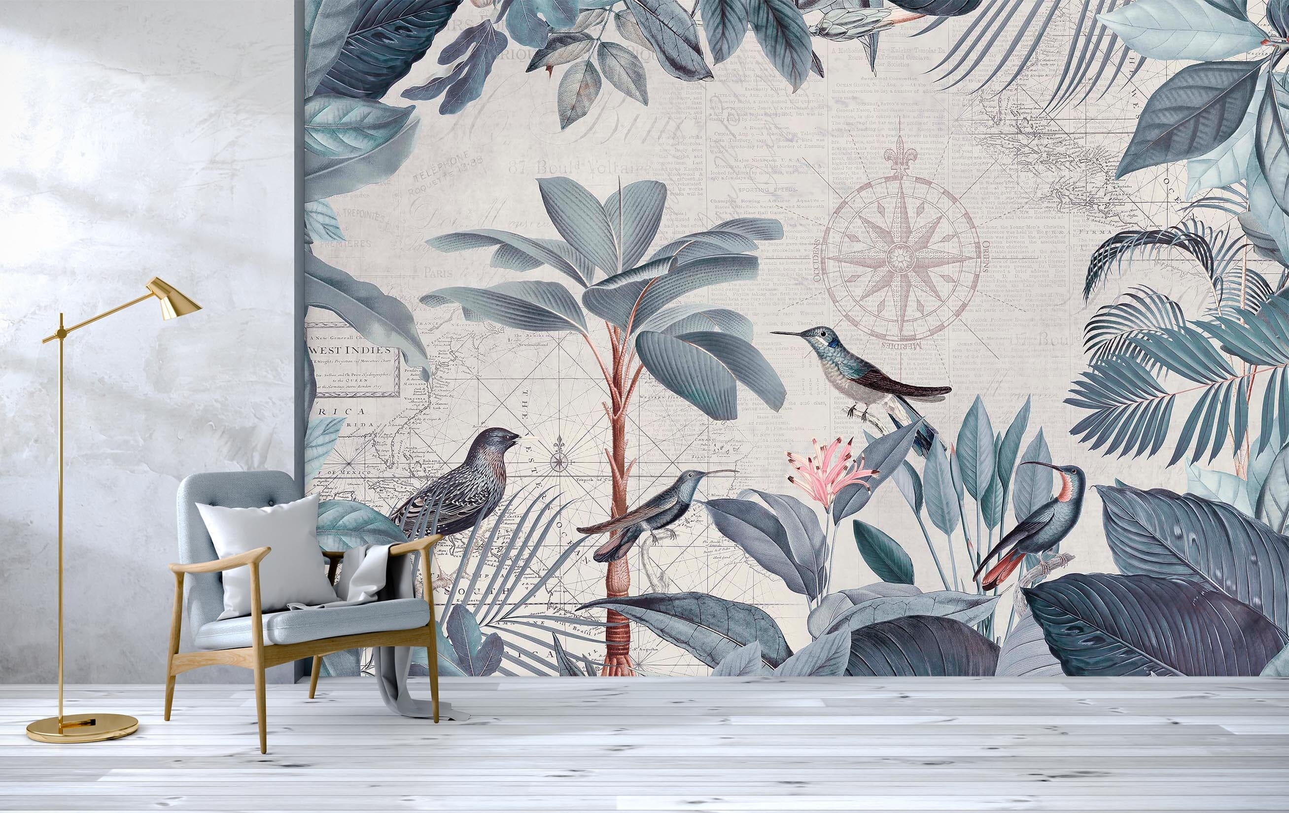 3D Forest Bird 1019 Andrea haase Wall Mural Wall Murals Wallpaper AJ Wallpaper 2