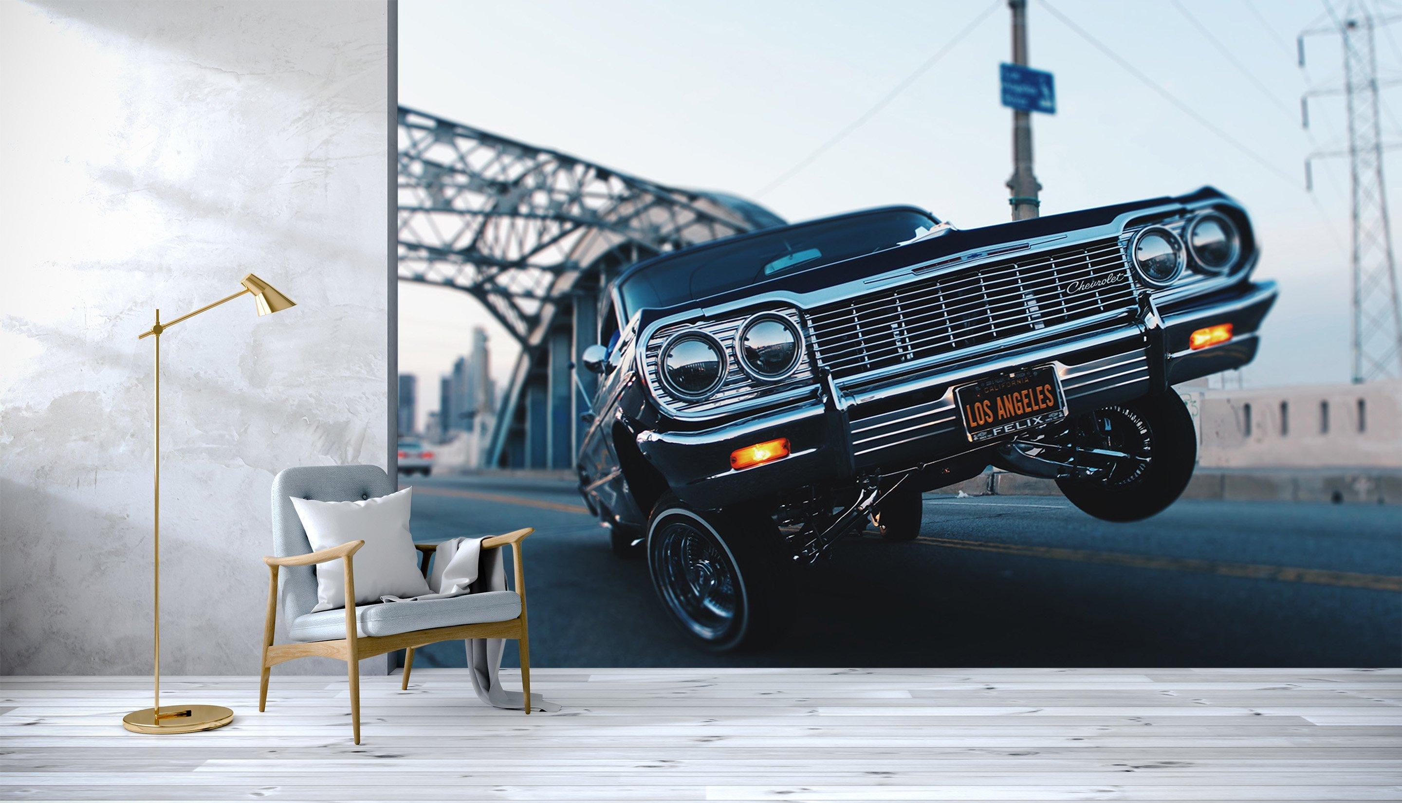 3D Bridge Car 942 Vehicle Wall Murals Wallpaper AJ Wallpaper 2