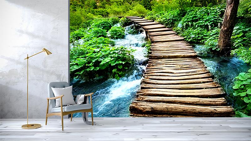 Forest Wooden Bridge 1 Wallpaper AJ Wallpaper