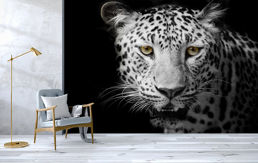 3D Mighty Leopard WC516 Wall Murals