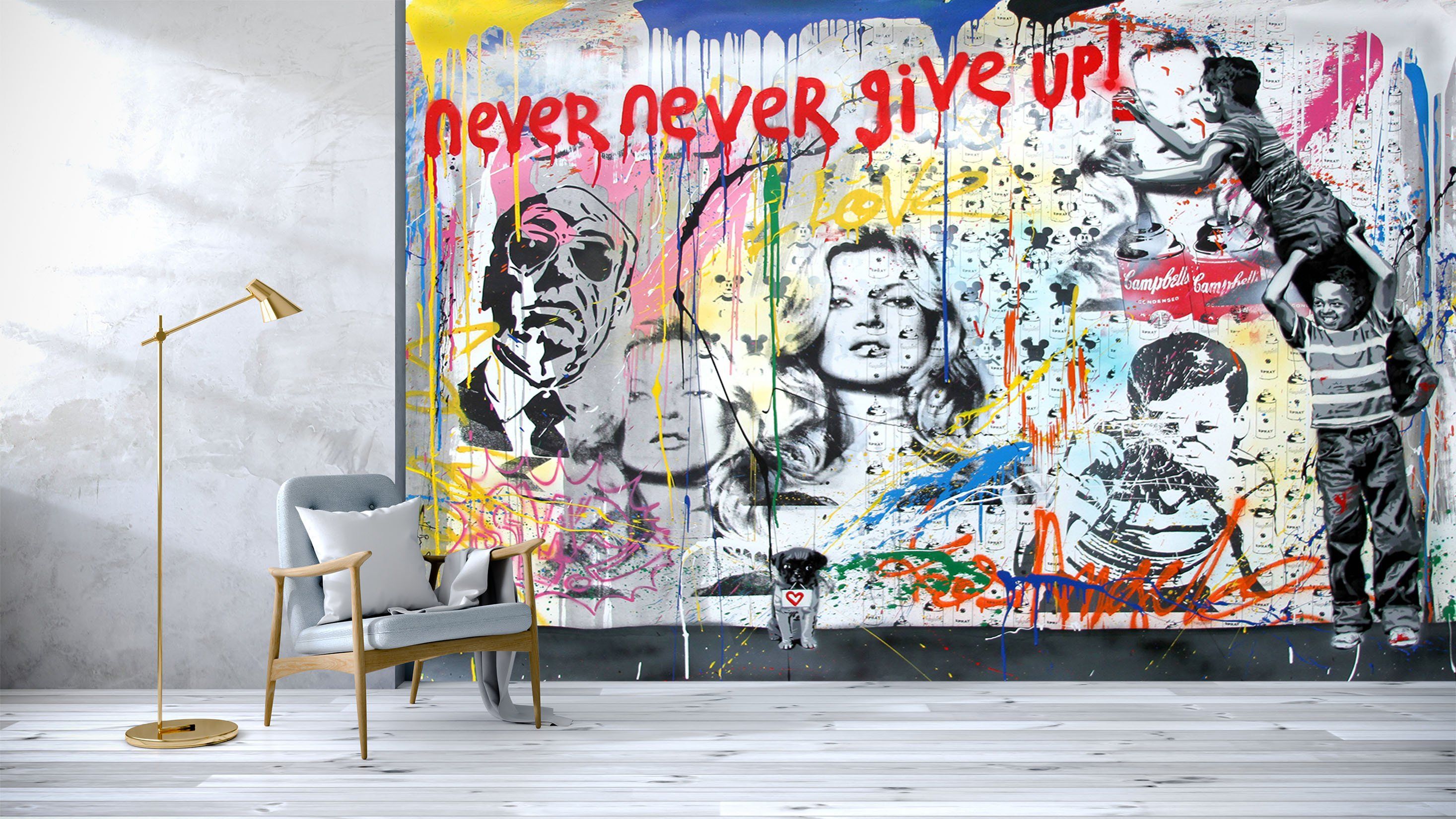 3D Child Spray Graffiti 20 Wallpaper AJ Wallpaper 2