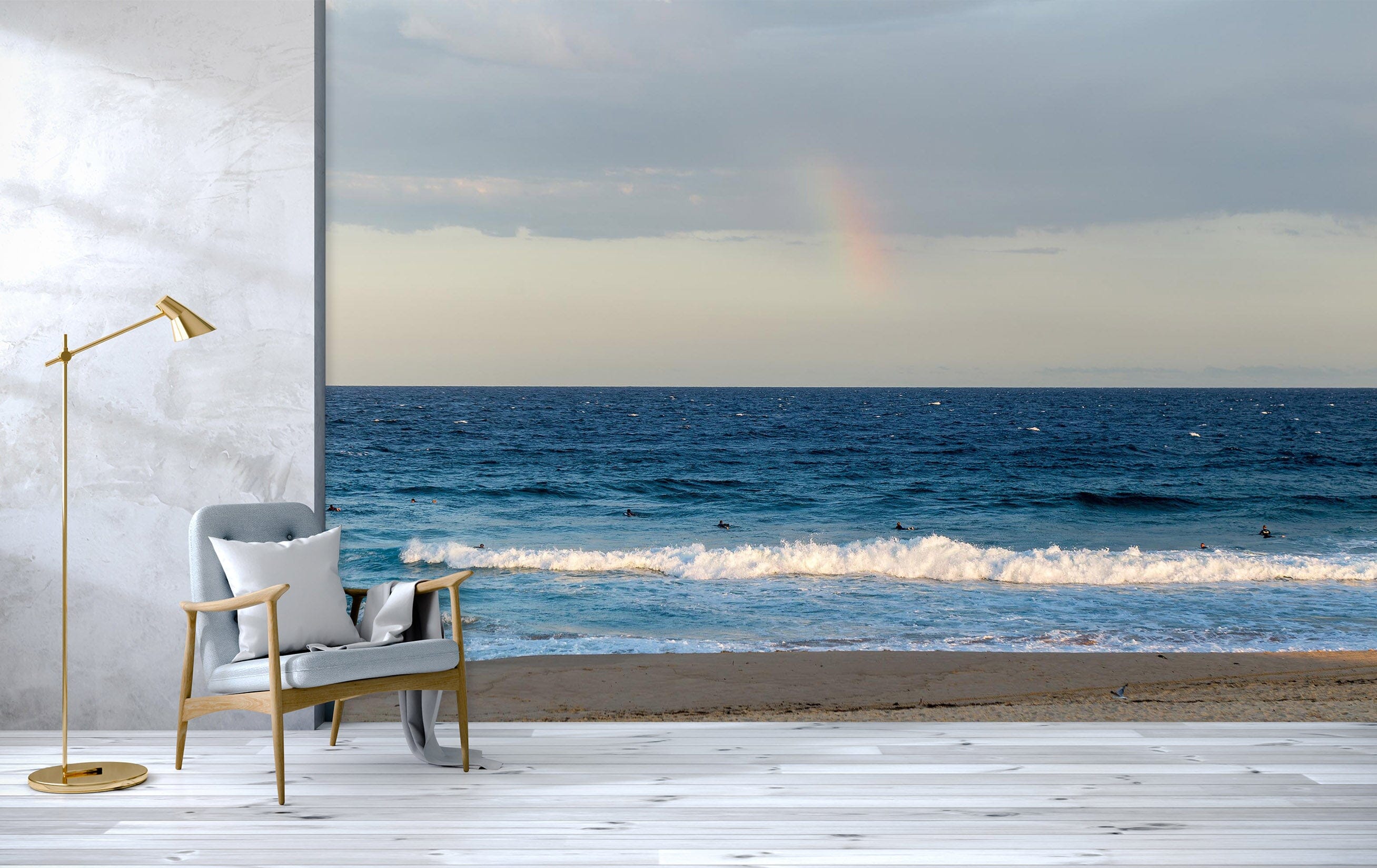 3D Blue Sea 2053 Wall Murals Wallpaper AJ Wallpaper 2