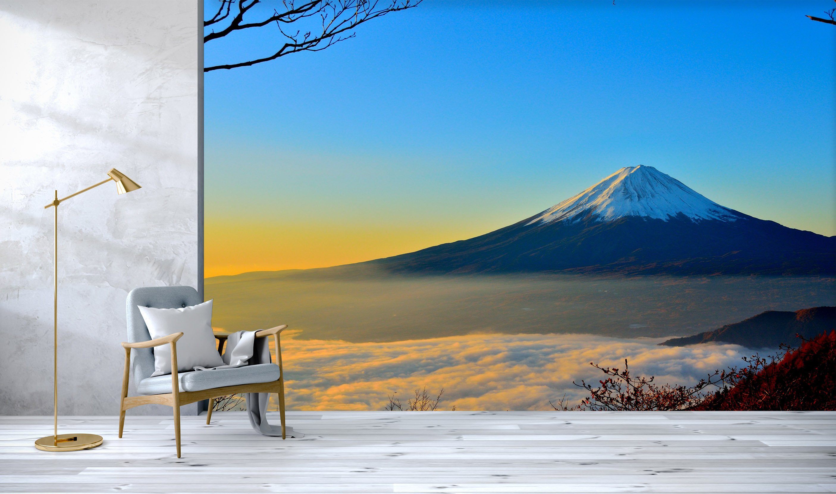 3D Mountain Dusk 679 Wallpaper AJ Wallpaper