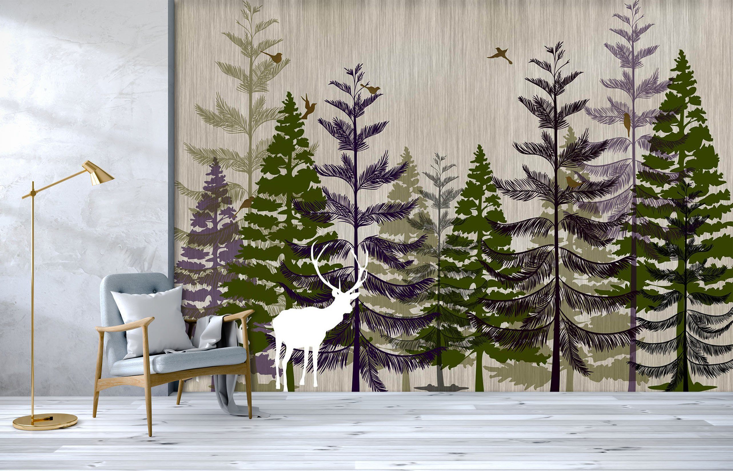 3D Woods Deer 535 Wallpaper AJ Wallpaper 2