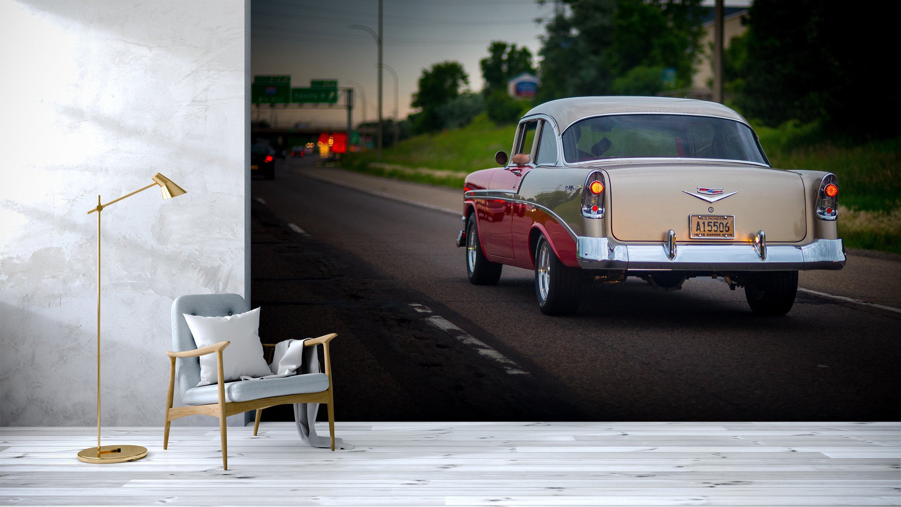 3D Classic Car 895 Vehicle Wall Murals Wallpaper AJ Wallpaper 2