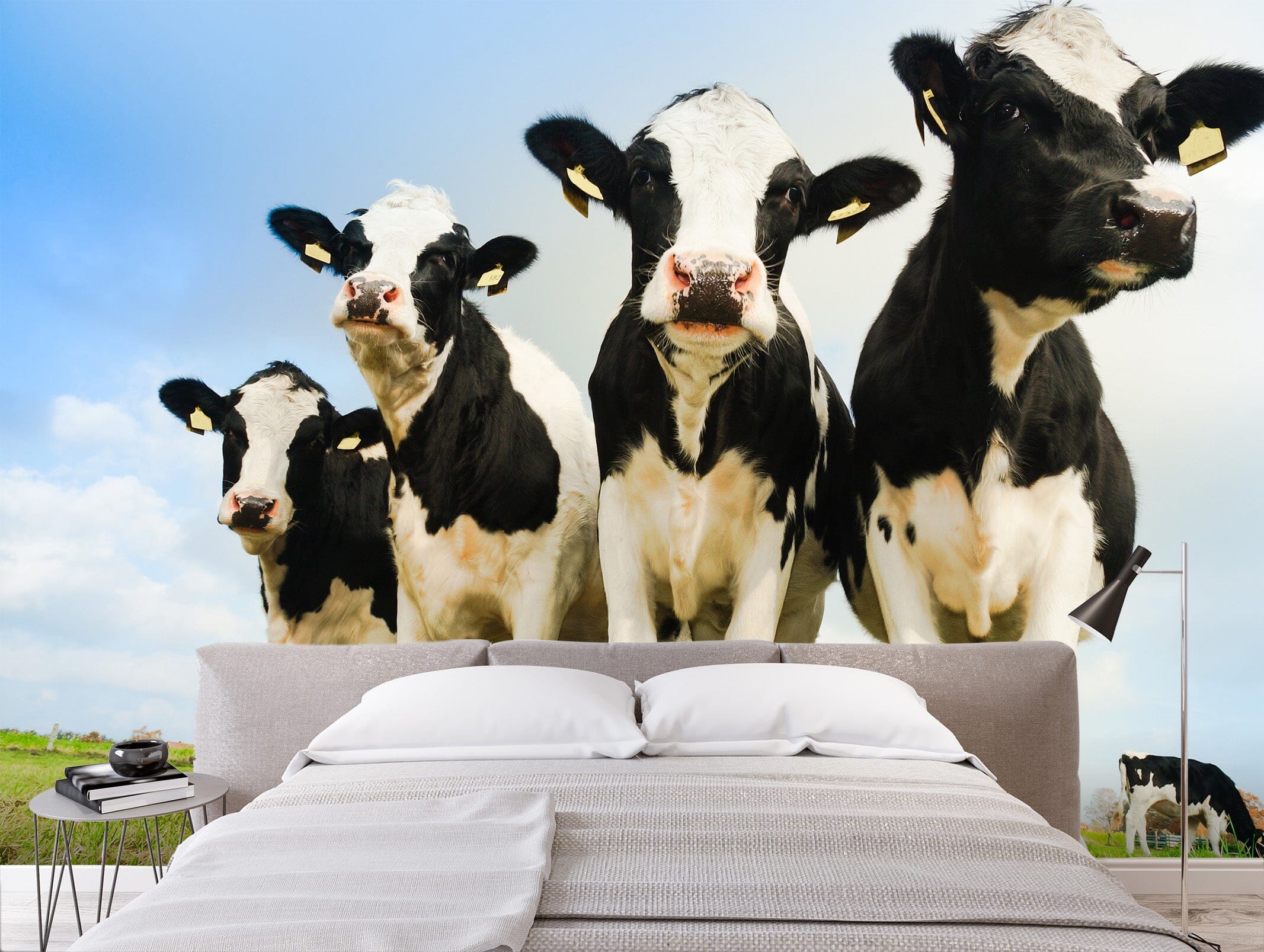 3D Cow Herd 405 Wall Murals Wallpaper AJ Wallpaper 2