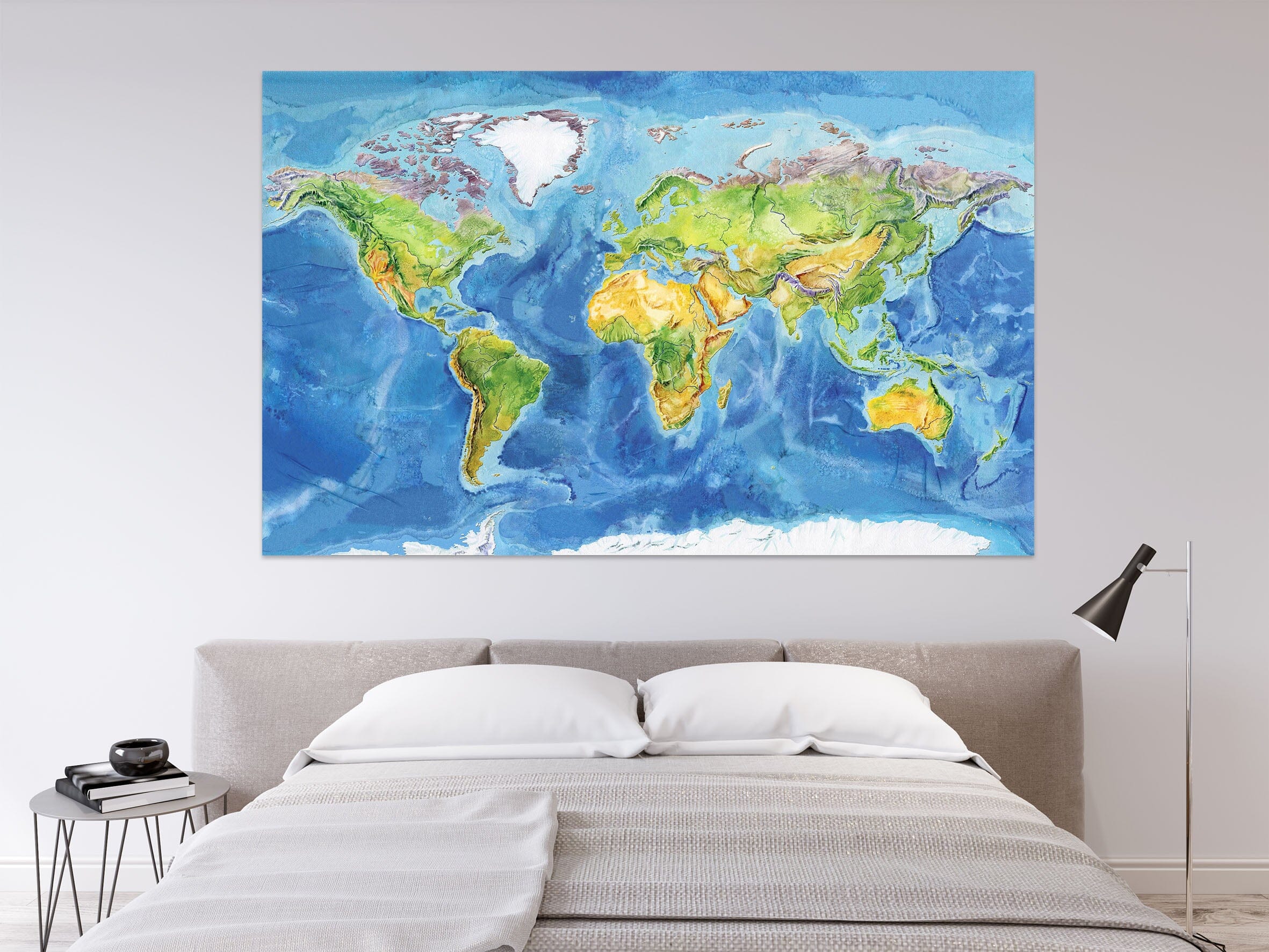 3D Green Island 265 World Map Wall Sticker Wallpaper AJ Wallpaper 2
